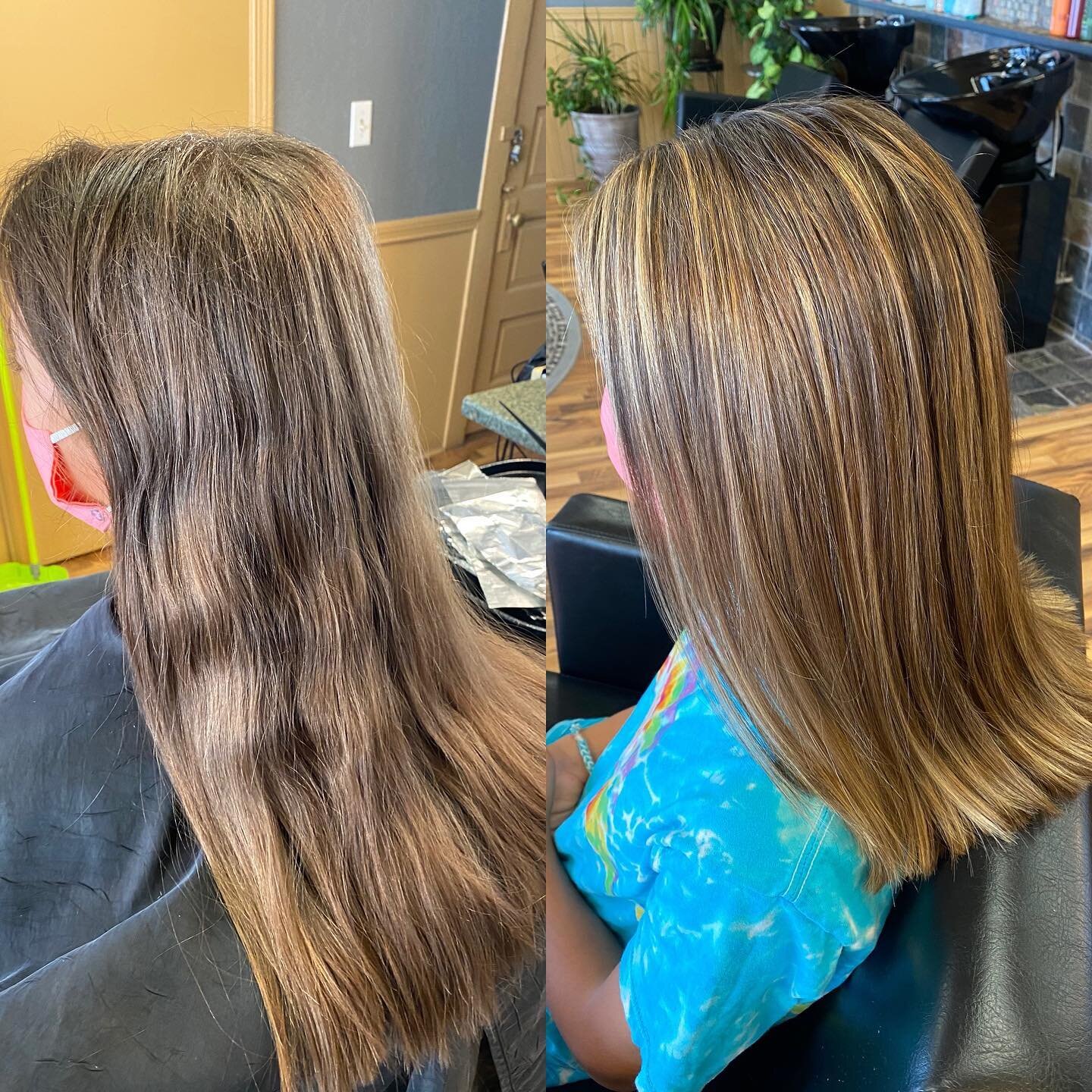 First time color service on Charlotte. I&rsquo;m always so exited to introduce color on one of my clients. This sweet girl is well beyond her 12 years and such a pleasure as always. ( She has great parents) Lived in hilights and cut by Jessica.
@salo