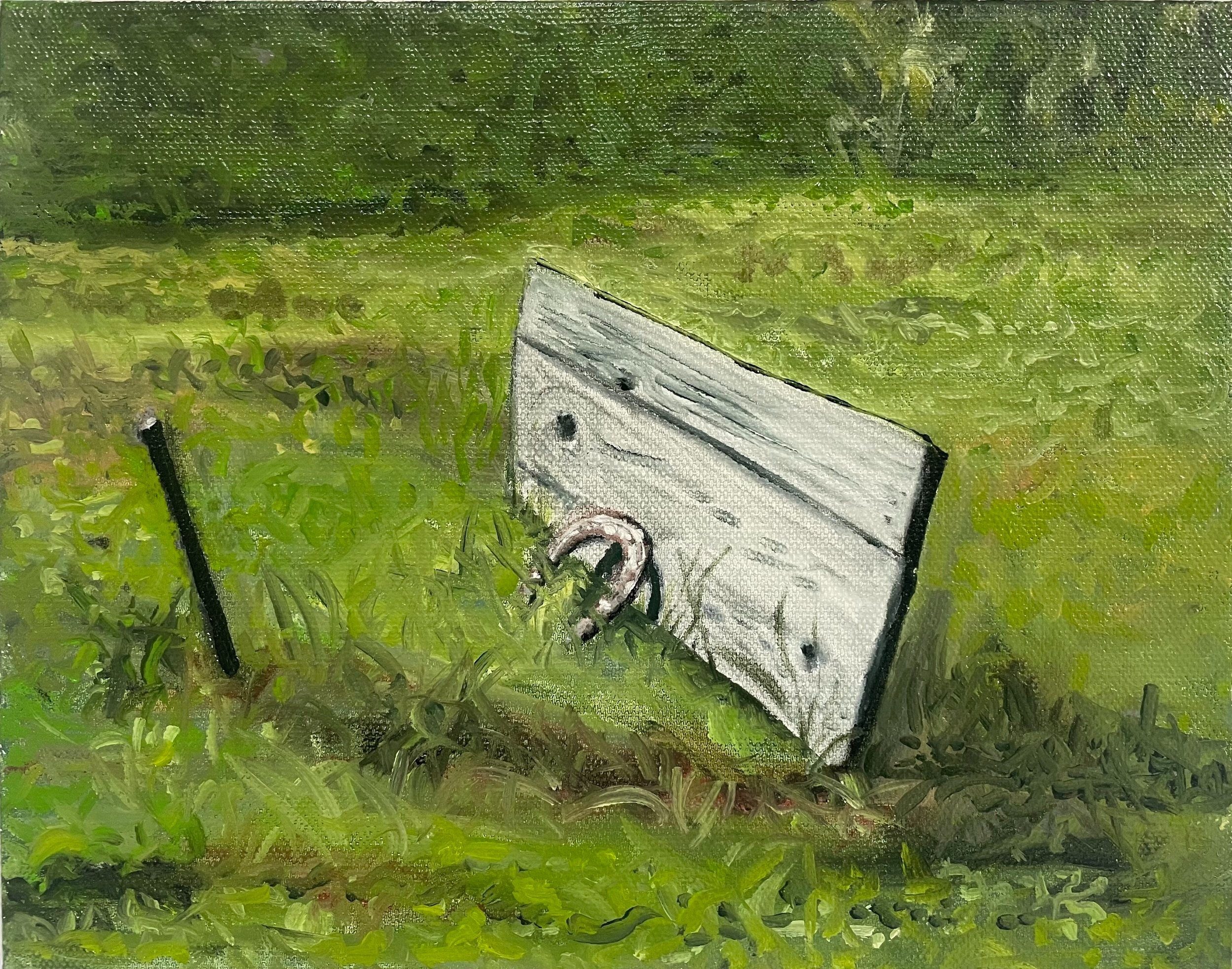   Horseshoes,  Oil on Canvas, 8” x 8”, 2022 