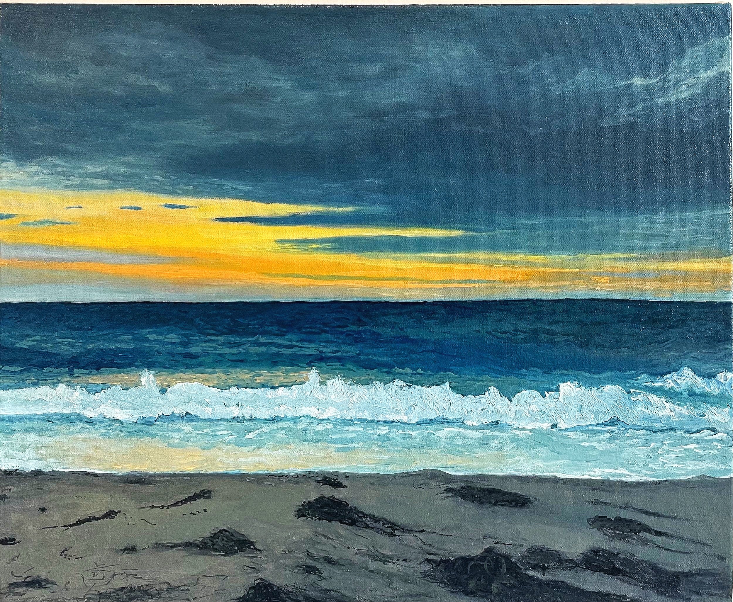   Sunset at Corn Hill Bay,  Oil on Canvas, 20” x 22”, 2022 