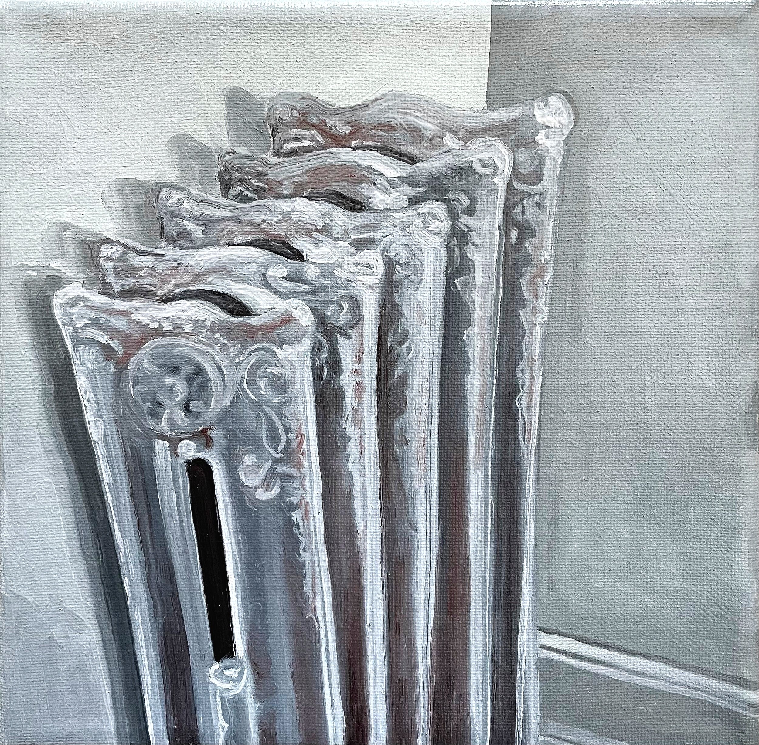   Radiator,  Oil on Canvas, 8” x 8”, 2022 