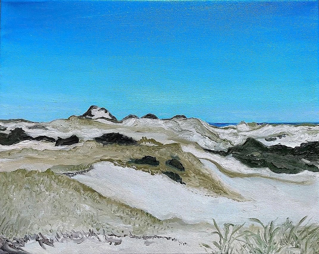   Sand Dunes in Provincetown , Oil on Canvas, 16” x 20”, 2022 