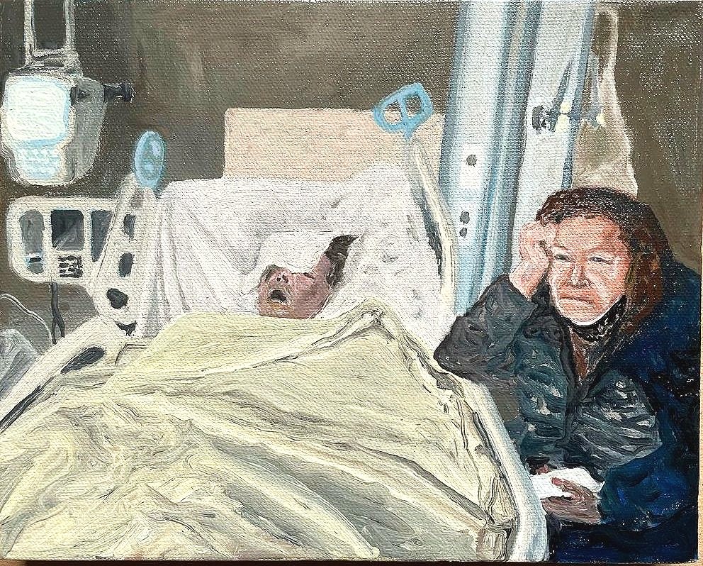   Nicholas and Rose,  Oil on Canvas, 8” x 10”, 2022 
