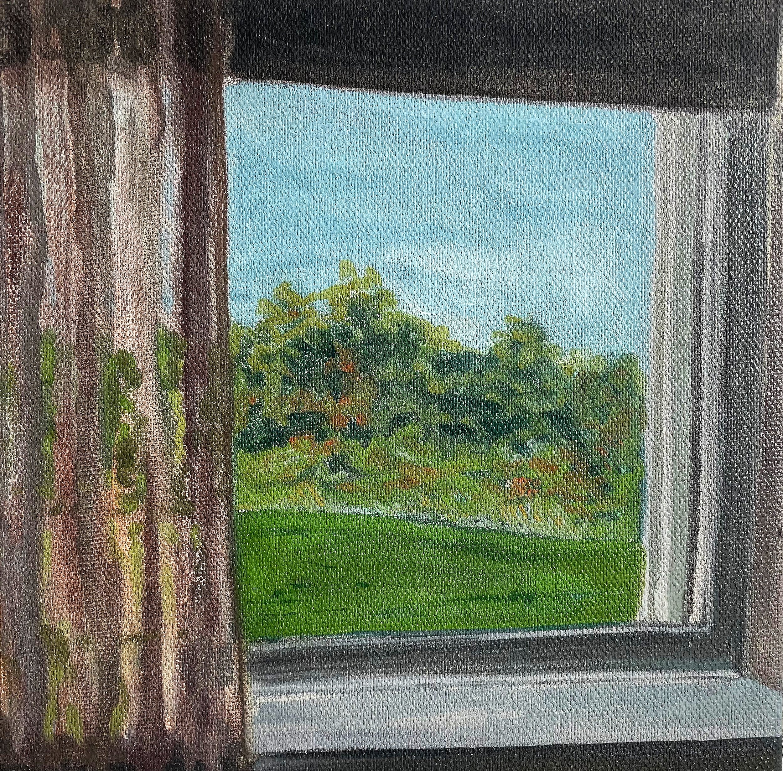   Guest Room Window,  Oil on Canvas, 8” x 8”, 2022 