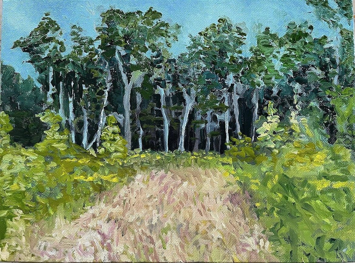   Overgrown Path,  Oil on Canvas, 9” x 12”, 2022 