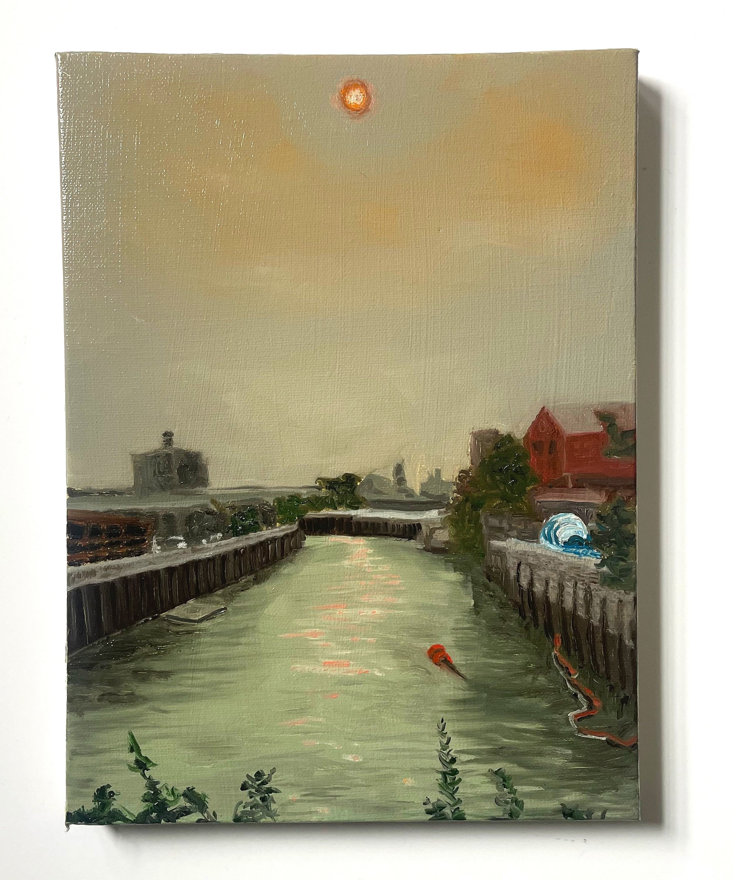   Gowanus (June 7)   12” x 9”  oil on canvas  2023 