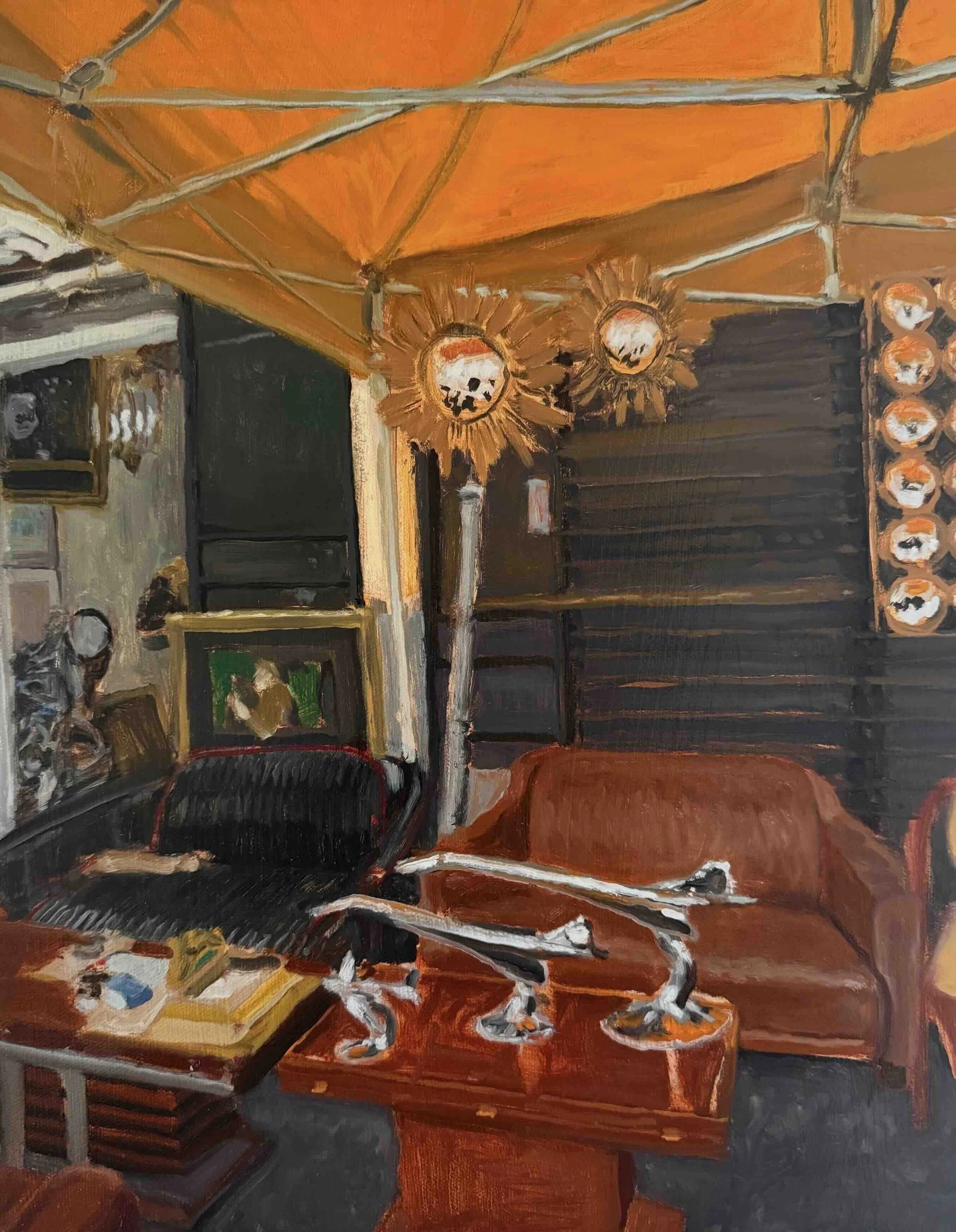   Mid Century Antiques   oil on canvas  18” x 14”  2025 