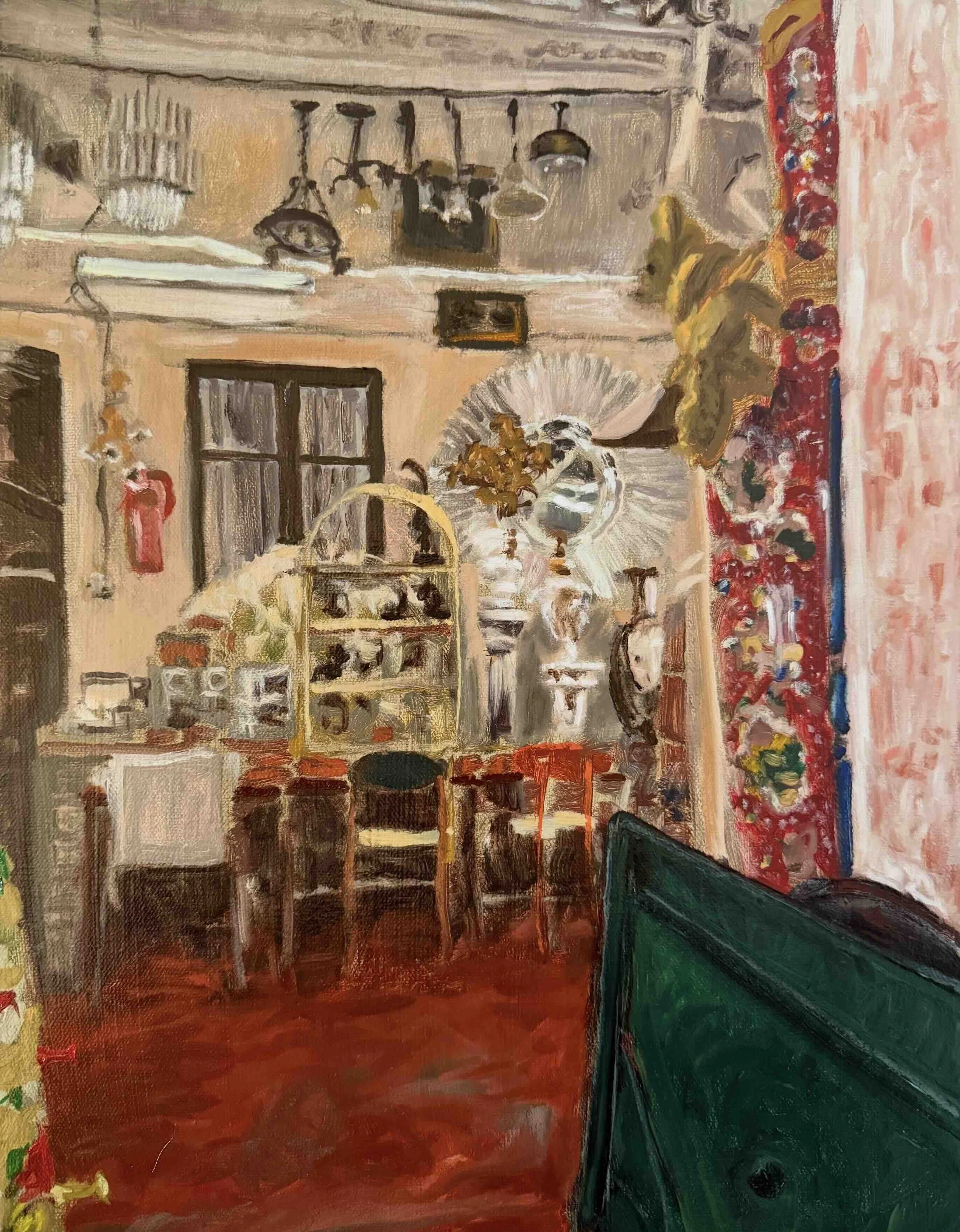   Antiques   oil on canvas  18” x 14”  2025   