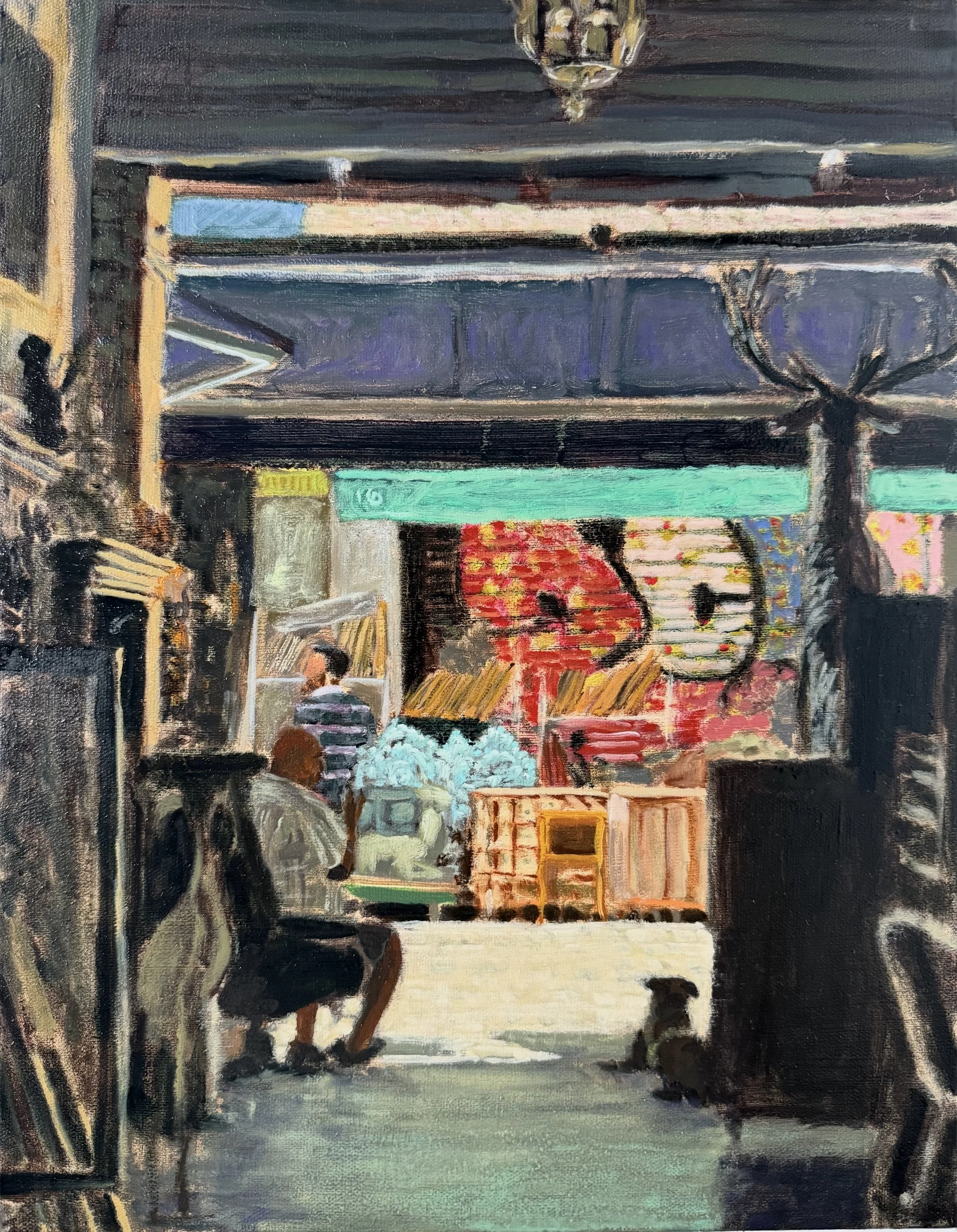   Garage   oil on canvas  18” x 14”  2025 