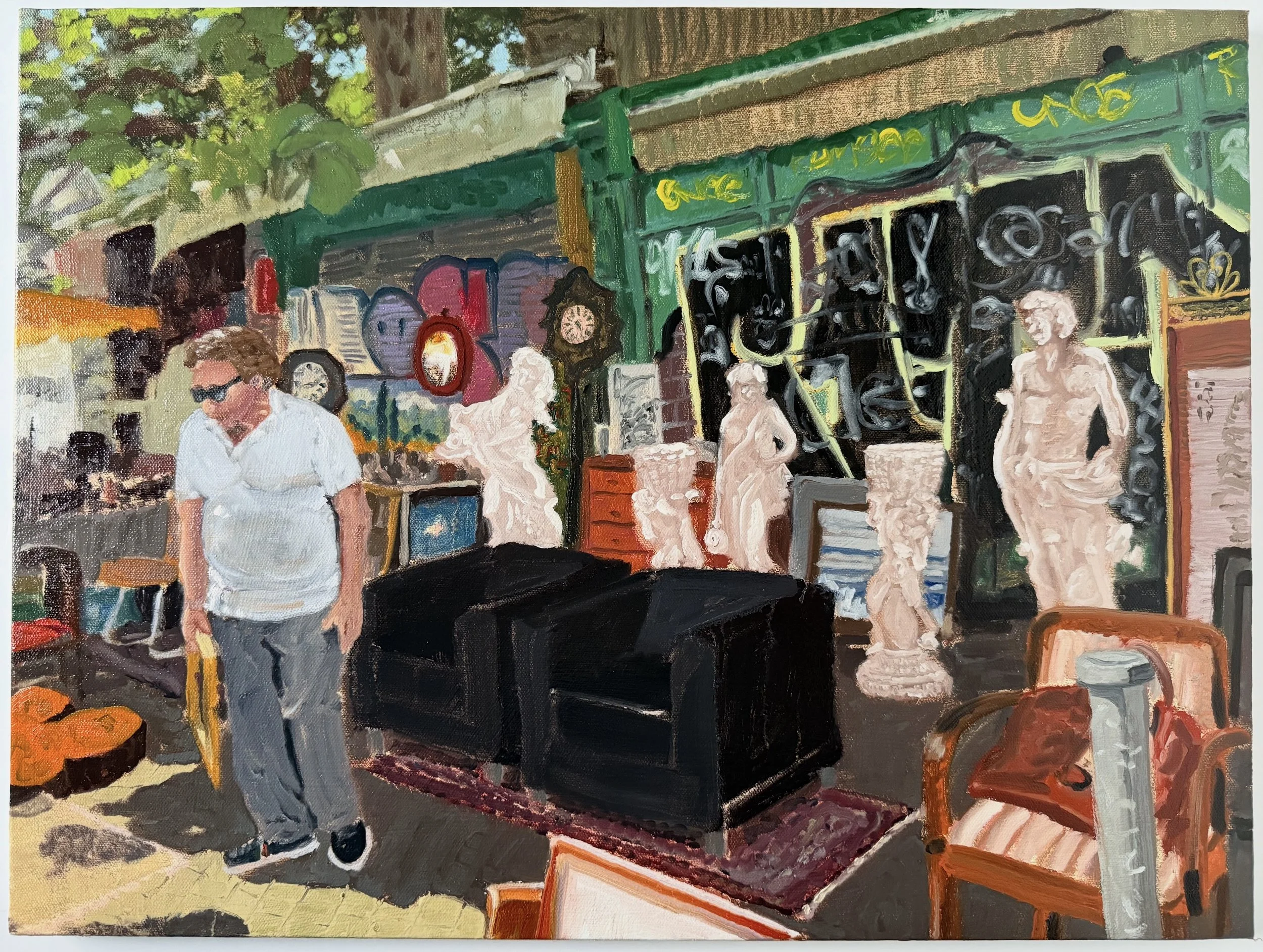   Antique Dealer   oil on canvas   18” x 24”  2025 