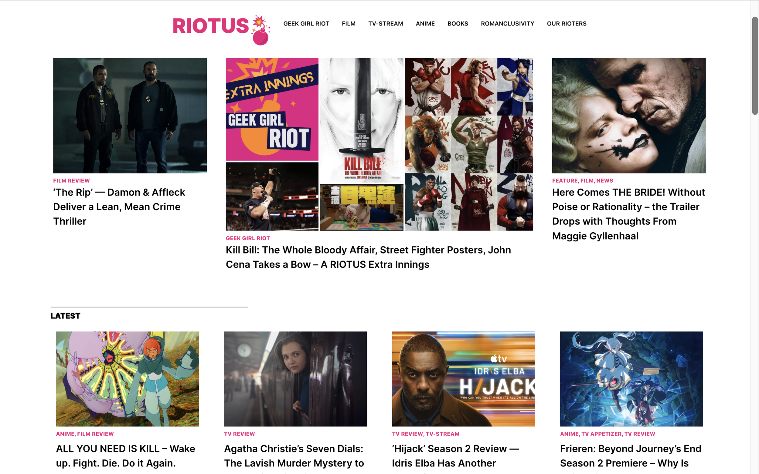 RIOTUS Website Copywriting & Brand Design