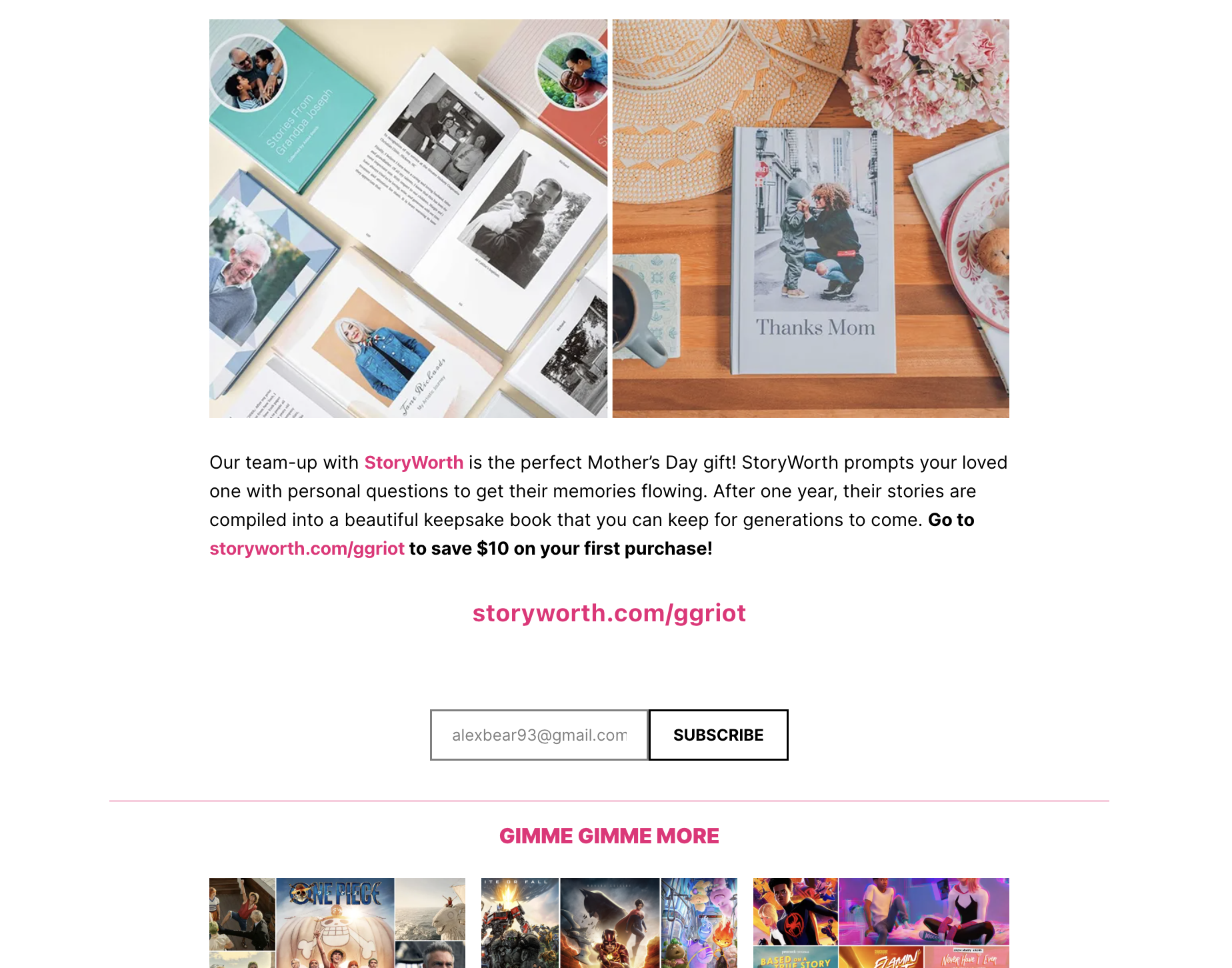 From sponsorship feature copy to a curated widget to showcase more articles, I utilised my skills in copywriting at every level of the RIOTUS website.