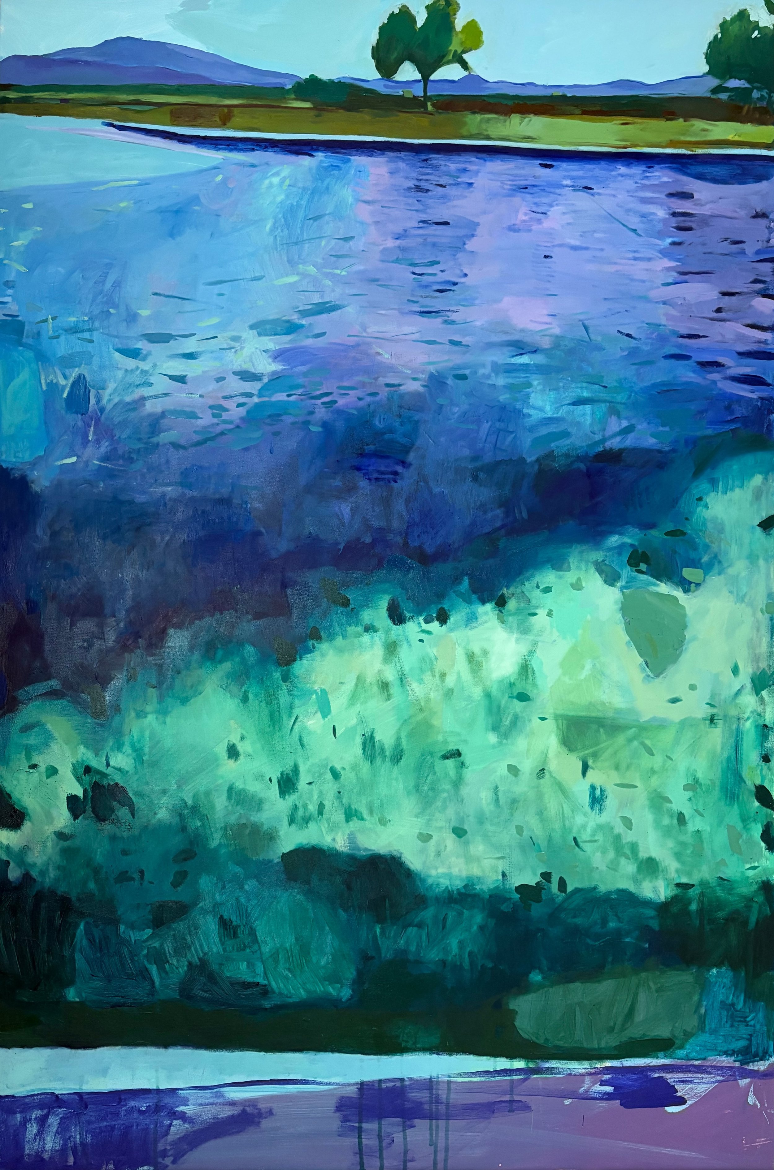 "Blue Garden (swallows all thought)"
40" x 60"
Oil on Canvas
