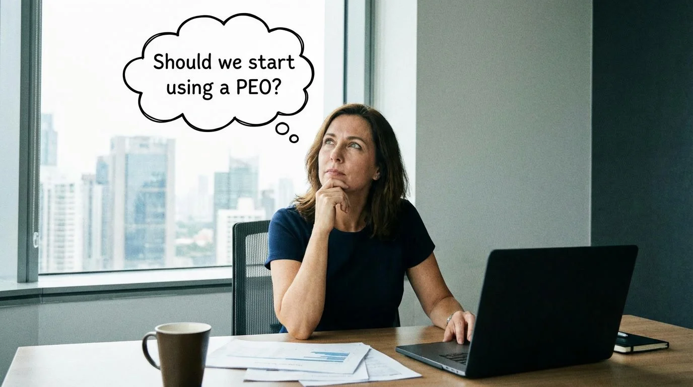 HR professional wondering if her company should start using a PEO