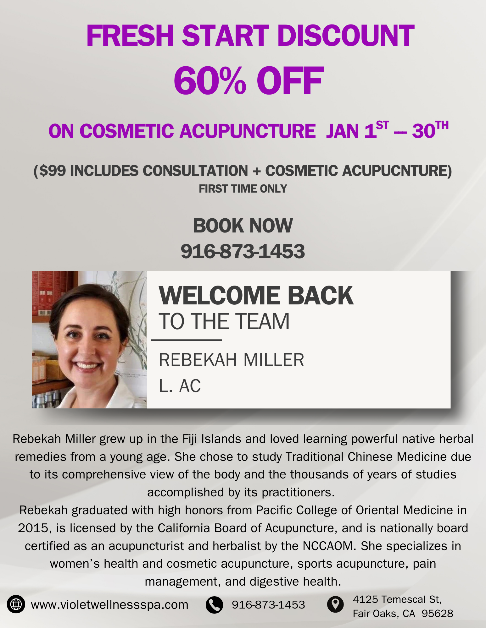 Cosmetic Acupuncture Special