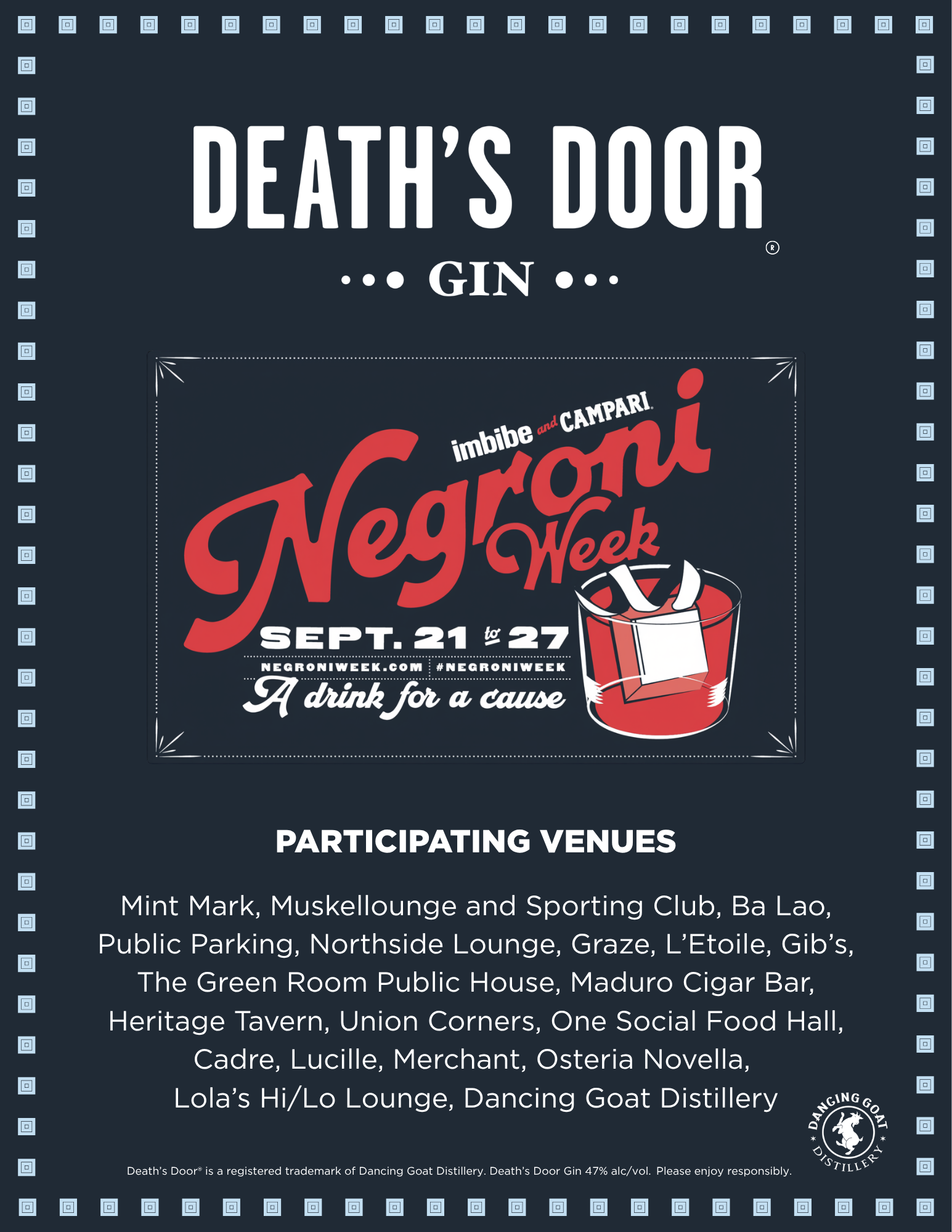 Death's Door Gin Celebrates Negroni Week