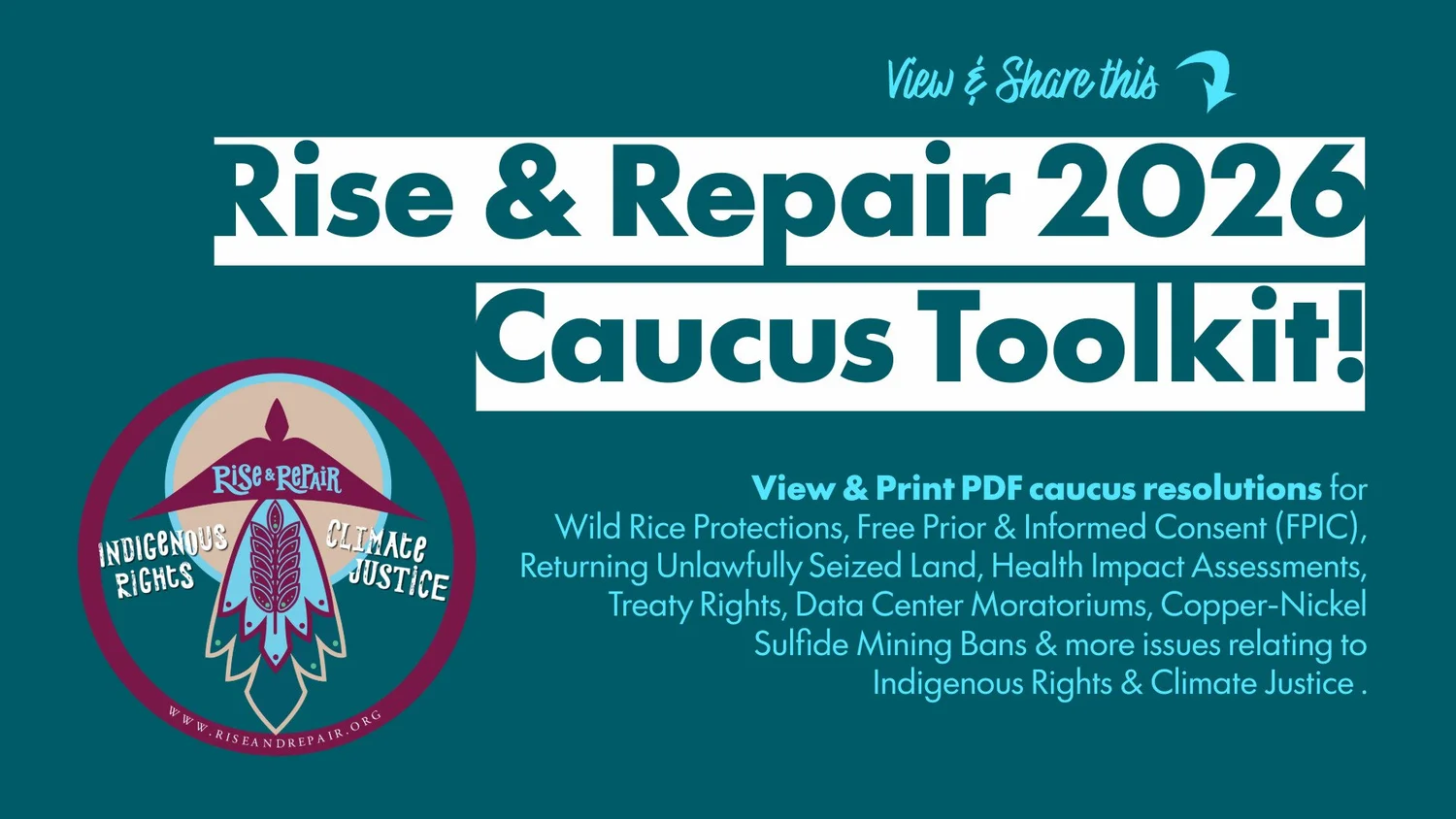 2026 Caucus Resolutions — Rise & Repair Alliance