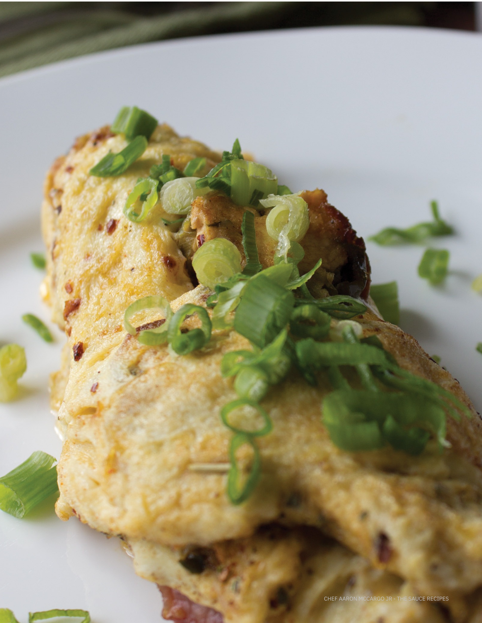 Shrimp and Spinach Omelet with Monterey Jack Cheese
