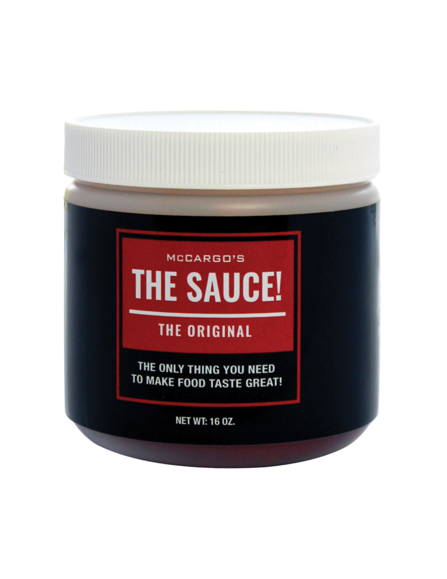 Jar of McCargo's The Sauce, labeled 'The Original,' 16 oz.