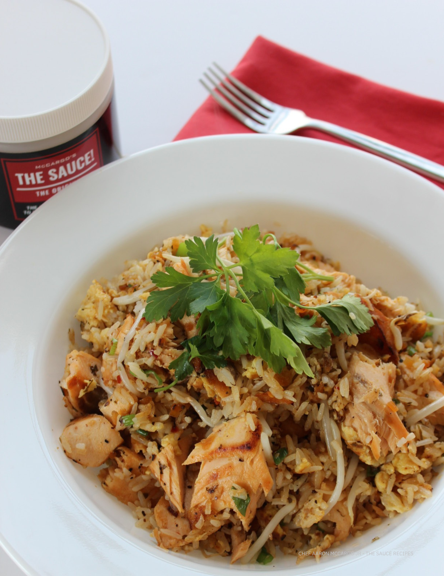 “Not Your Normal Fried” Salmon Fried Rice