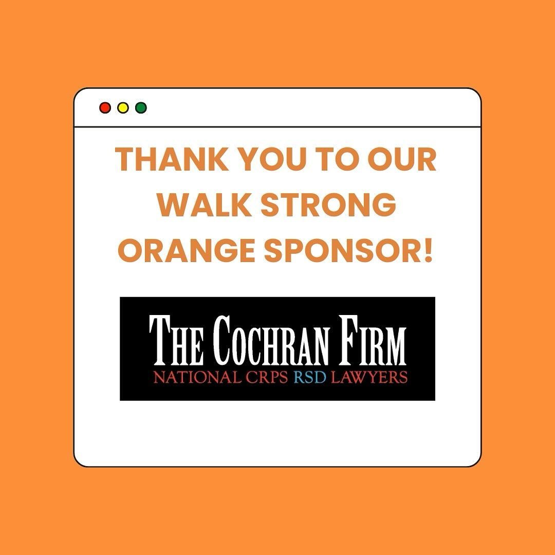 Our sponsor shoutout of the day goes to The Cochran Firm! They are passionate about helping others fight for the voice they deserve in times of adversity by taking a holistic approach in providing support for CRPS and RSD cases. Thank you for your su