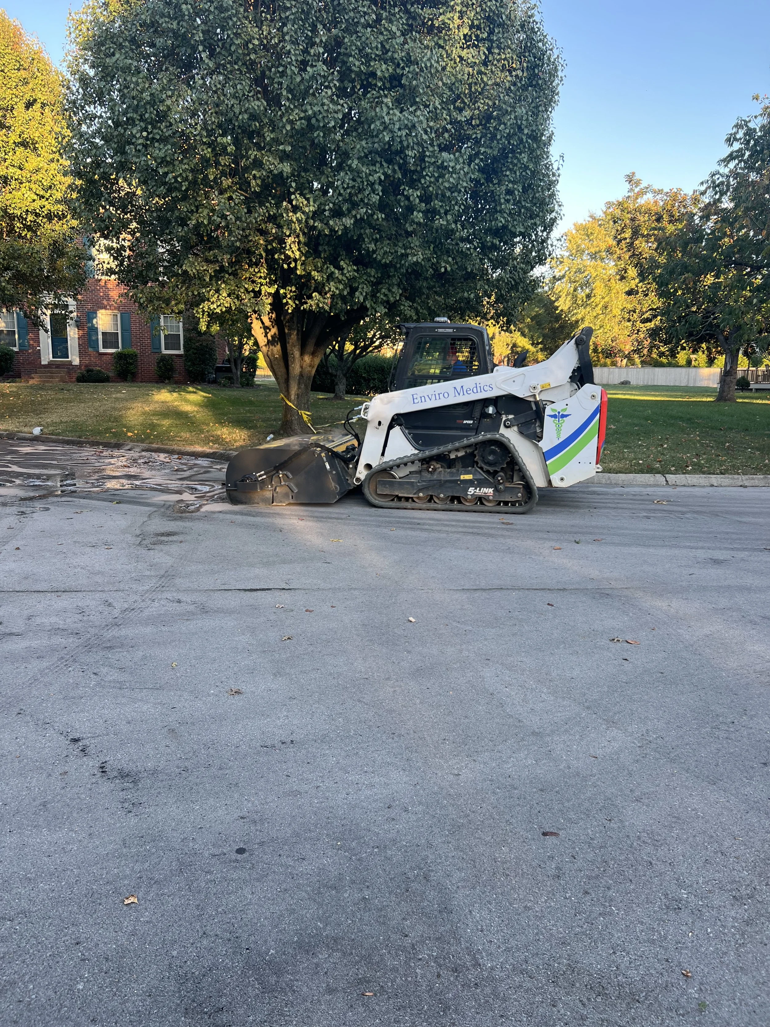 Gasoline Runoff Cleanup After Car Fire in Franklin TN | Enviro Medics Hazmat Team