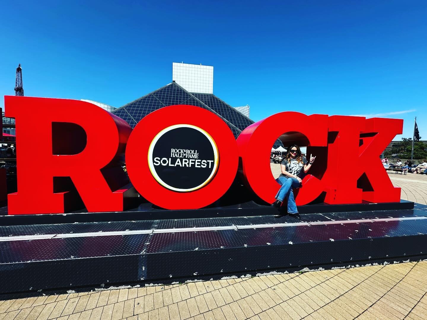 Happy Eclipse Day from The Rock &amp; Roll Hall of Fame! Stay tuned for WWR to bring you an insider look of the new Revolutionary Women in Music Exhibit open now at @rockhall 🌕⚡️🌑 #womenwhorock #eclipse #solareclipse2024 #rockhall #eclipse2024