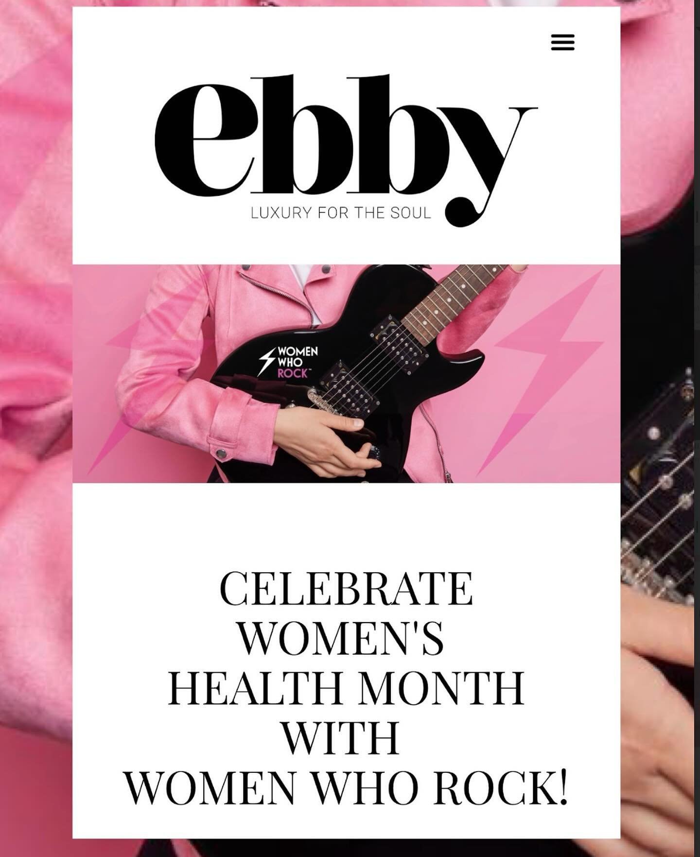 Celebrate women&rsquo;s health month with Women Who Rock! 🩷🖤

At Women Who Rock, we are making a difference by advocating for underfunded and understudied women&rsquo;s health research. A portion of proceeds from our work supports life-saving women