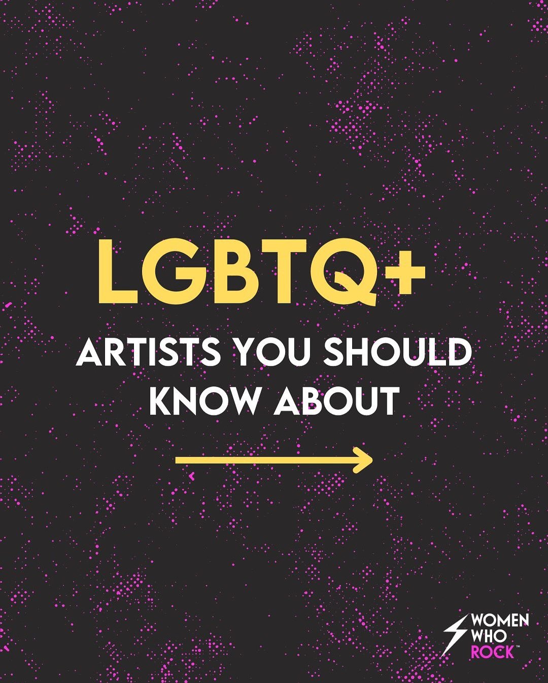 🌈 LGBTQ+ Artists You Should Know 🎸

These artists aren&rsquo;t just making noise, they&rsquo;re rocking the industry with authenticity, power, and pride.

From bold anthems to barrier-breaking stories, they deserve a spot on your playlist year roun