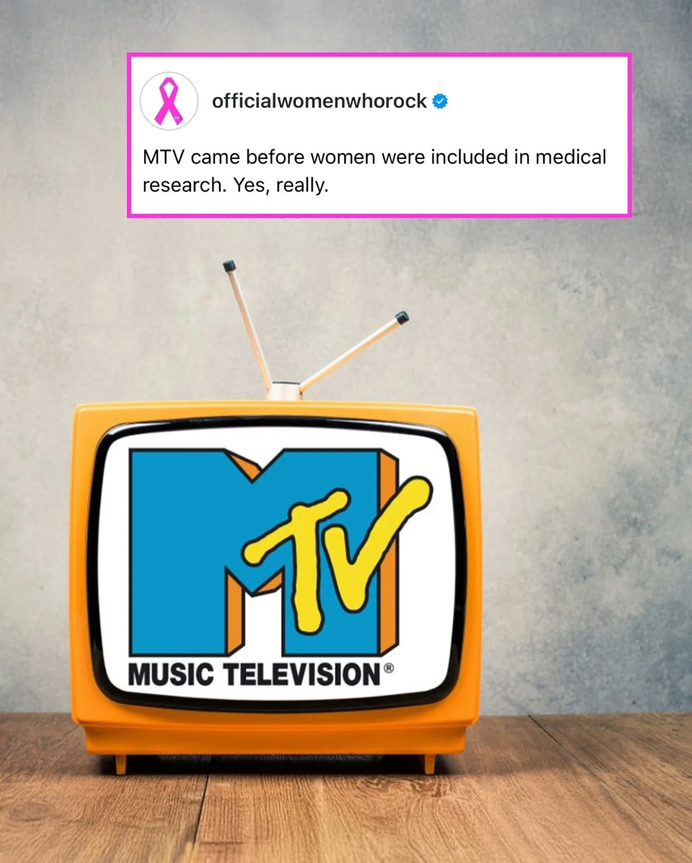 MTV had been playing music videos for 12 years before women were required to be included in medical research&hellip;

It is no wonder therefore that inequities still exist in healthcare for women. We&rsquo;re trying to change that.

#womenwhorock #wo