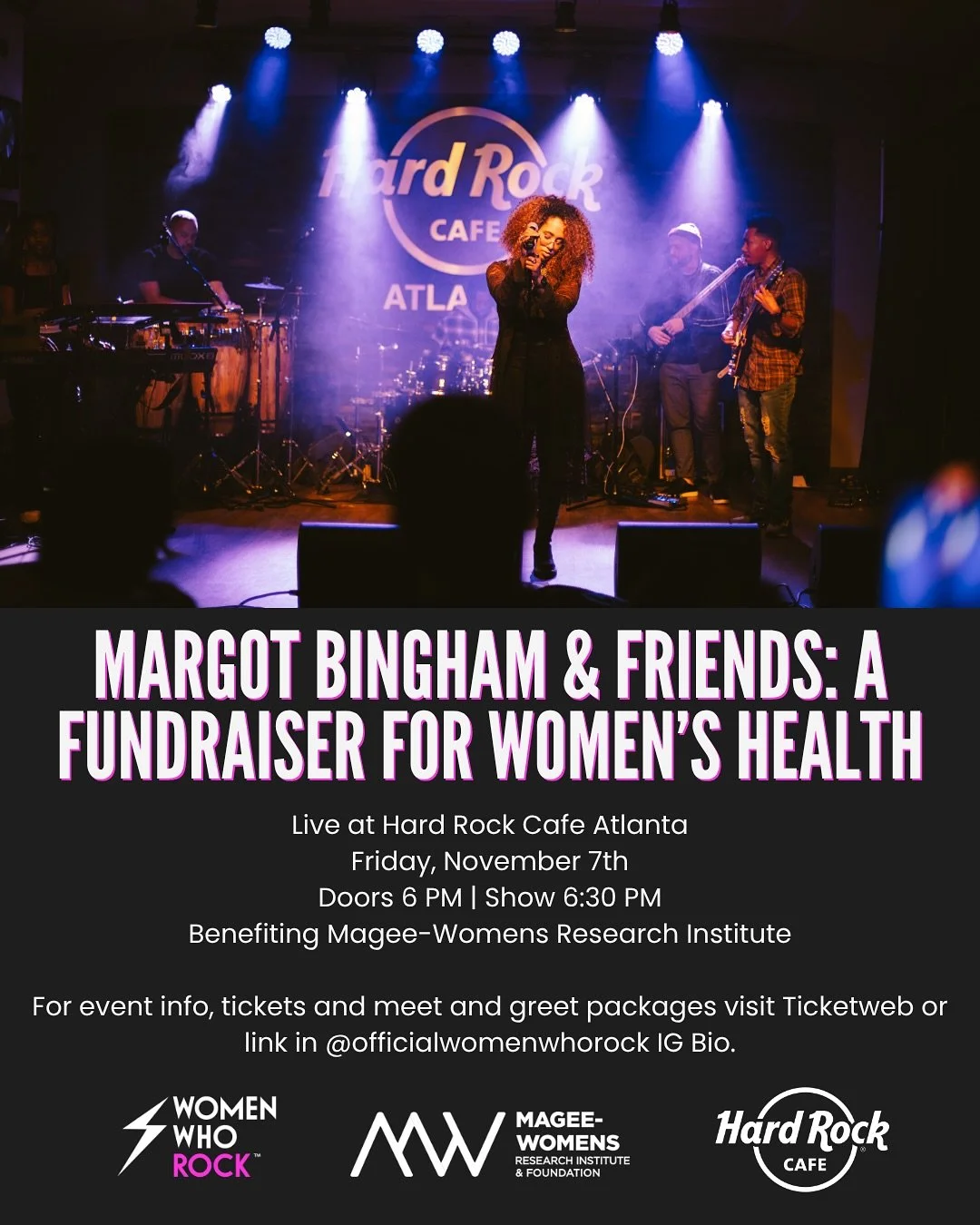 ⚡ ATLANTA we need YOU to help us rock the future of women&rsquo;s health!

This year, $2.5 billion in women&rsquo;s health research funding has been cut, but together, we can make some serious noise for change. 💗

Women Who Rock x Hard Rock Atlanta 