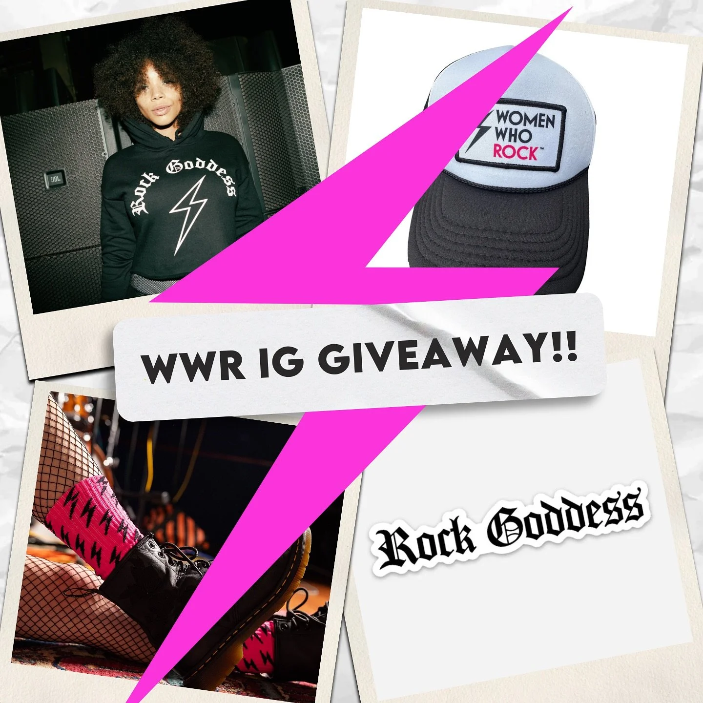 🔥 25,000 FOLLOWERS &mdash; YOU ROCK! 🔥 To celebrate this electric milestone, we&rsquo;re giving away the ultimate Women Who Rock prize pack to one lucky follower!

WIN:
⚡️ Rock Goddess Hoodie
⚡️ WWR Trucker Hat
⚡️ Rock Goddess Sticker
⚡️ Hot Pink L