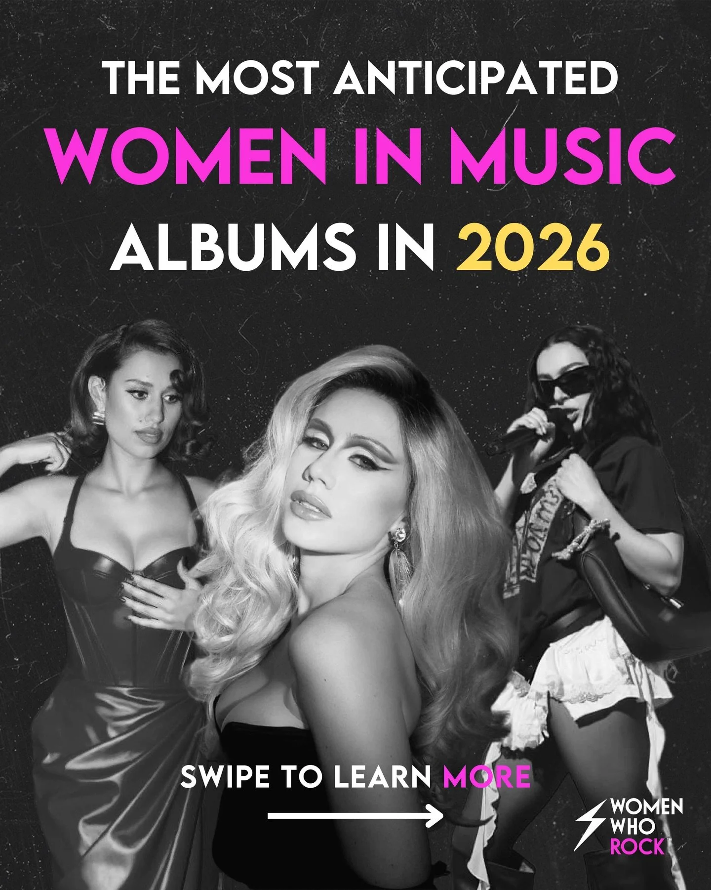 Women in music aren't slowing down in 2026! 💅💁&zwj;♀️

Check out the hottest anticipated albums this year from your favorite women who rock. 🤘⚡️

Who else is releasing an album you're excited for?! 🤔

#womenwhorock #womeninmusic #supportwomeninmu