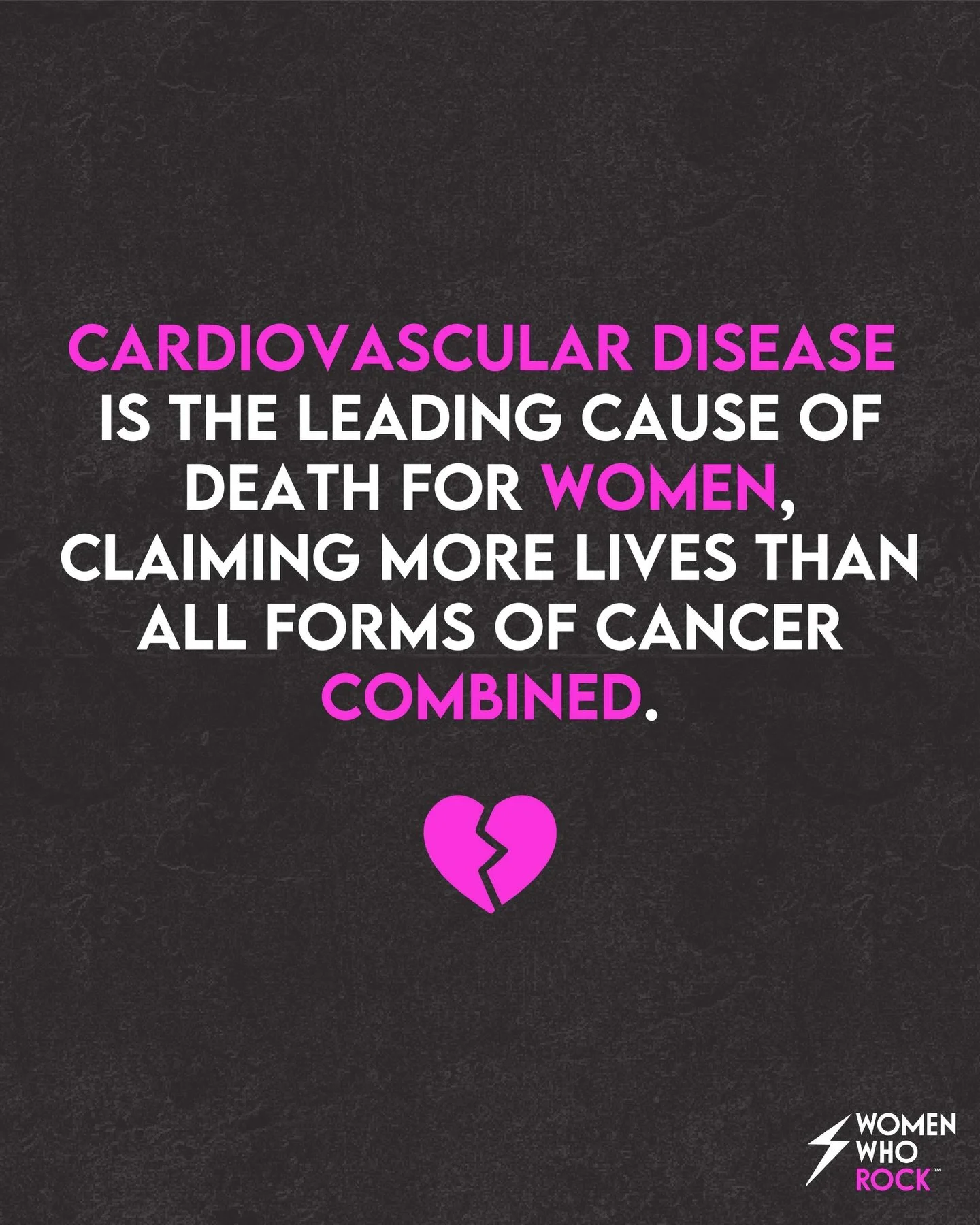 Heart disease kills more women than all forms of cancer combined. 💔

Women&rsquo;s health is still chronically understudied and underfunded. Stats like these will not change unless we dedicate specific research funds to women&rsquo;s heart health. 
