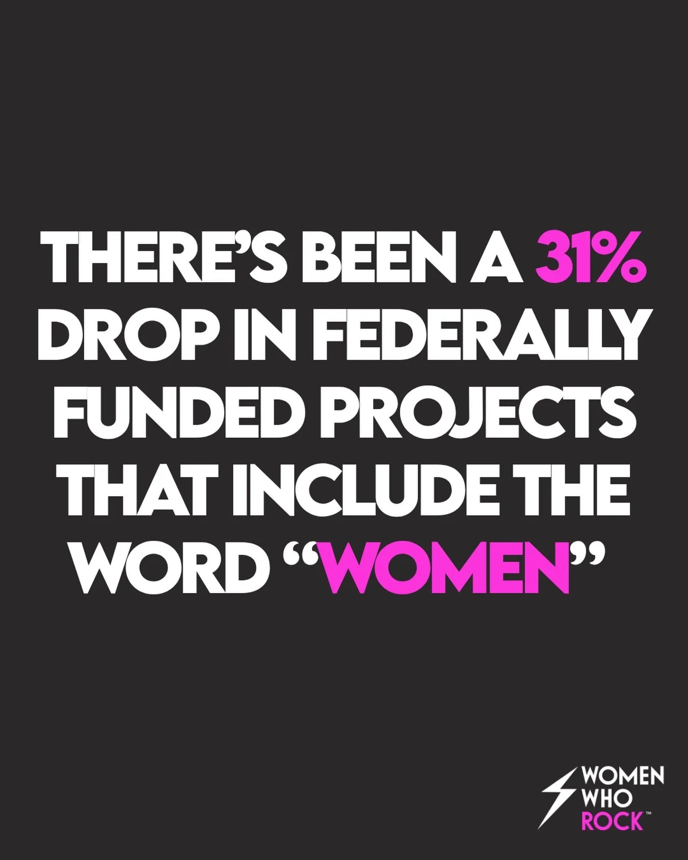 ⚡️ The numbers don&rsquo;t lie.

A new @washingtonpost analysis found a 31% drop in federally funded research projects that include the word &ldquo;women.&rdquo;

And competitive NIH grants are down more than half compared to this time last year impa