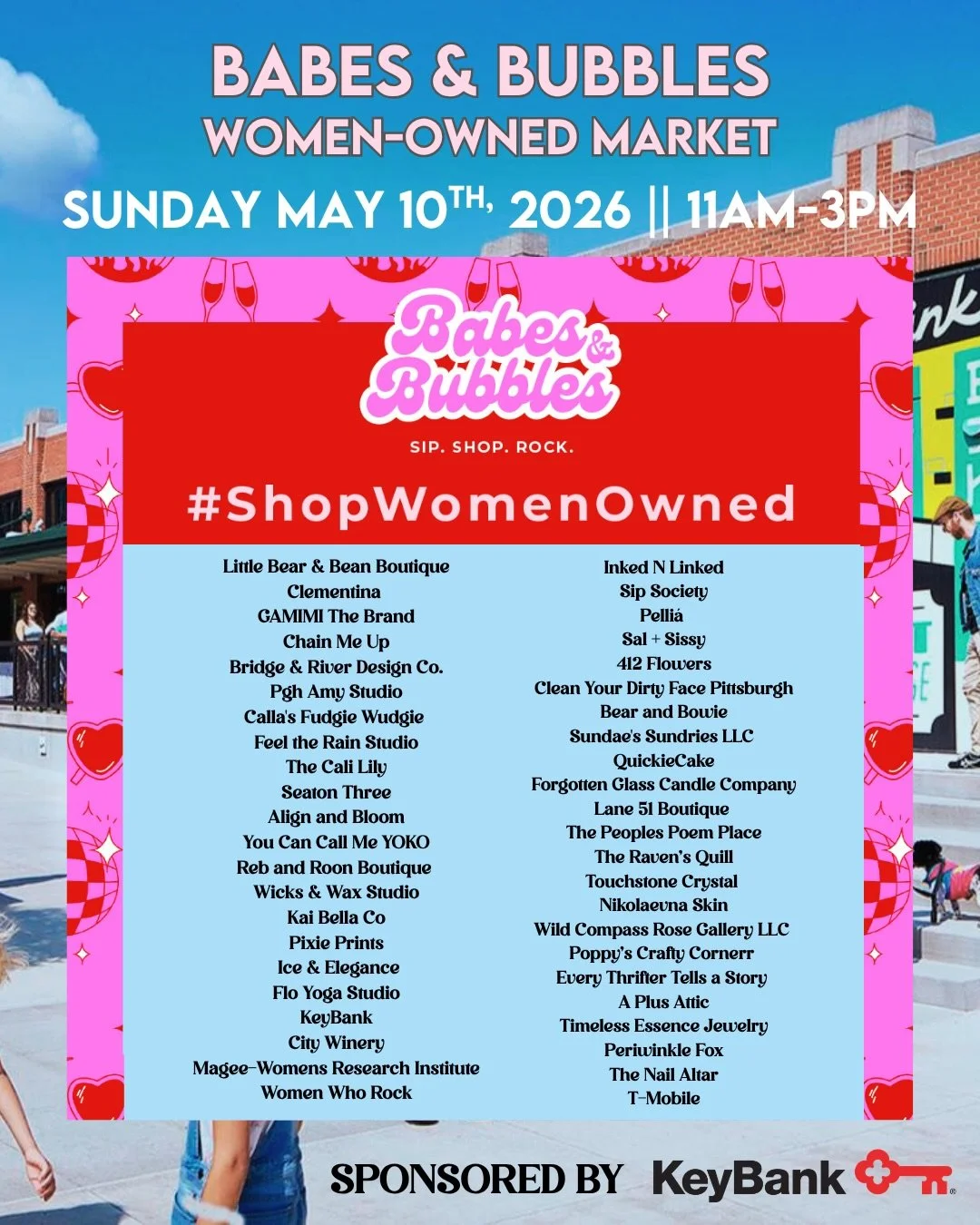 💐The full lineup is HERE 💐 We&rsquo;re bringing together 50 women-owned businesses for our Babes &amp; Bubbles Mother&rsquo;s Day Edition Market and trust us, you&rsquo;re going to want to shop them all.

Join us Sunday, May 10th (11AM&ndash;3PM) a