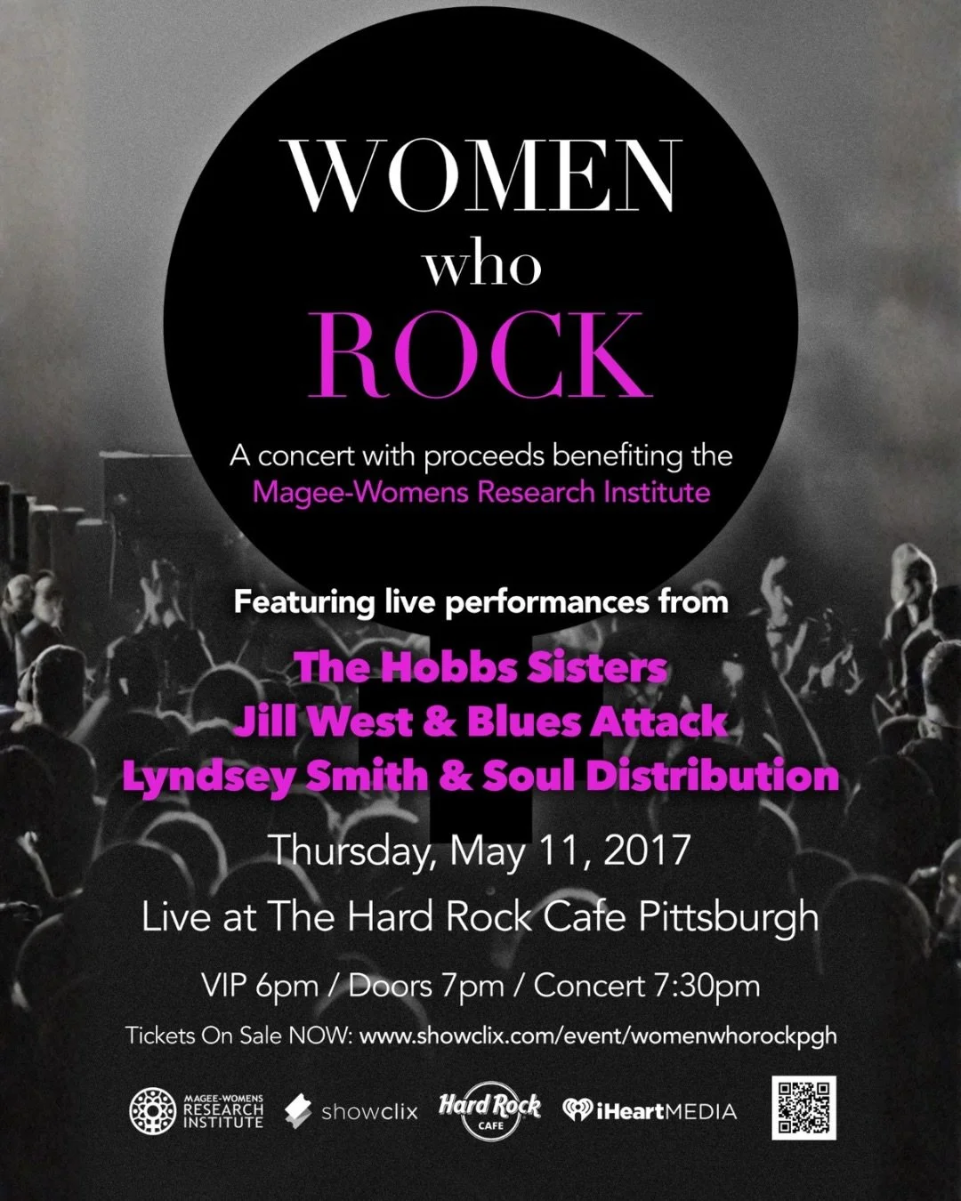 FROM A LOCAL STAGE TO A GLOBAL MOVEMENT ⚡

On this date in 2017, Women Who Rock hosted its very first benefit concert at the Hard Rock Cafe in Pittsburgh.

75 people in the room.
One stage.
One night.

One idea:
What if we used the power of music to 