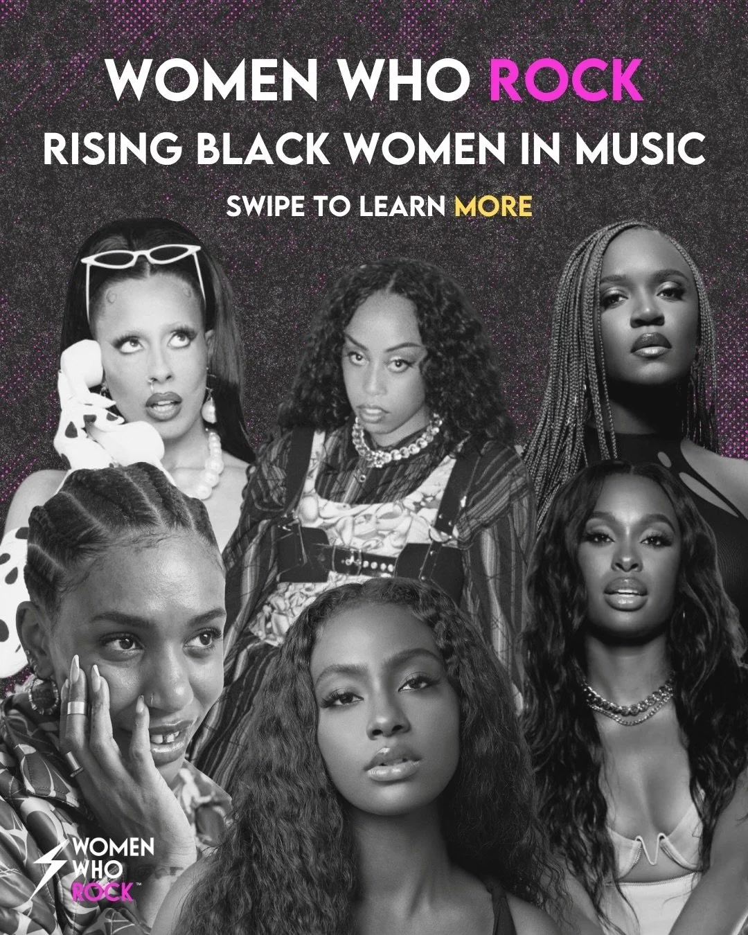Rising black women in music ⚡️🩷

To celebrate black music month, we identified the black female artists on the rise that we think you should know about!

Did we miss anyone? Comment below! 👇 

#womenwhorock #womeninmusic #supportwomeninmusic