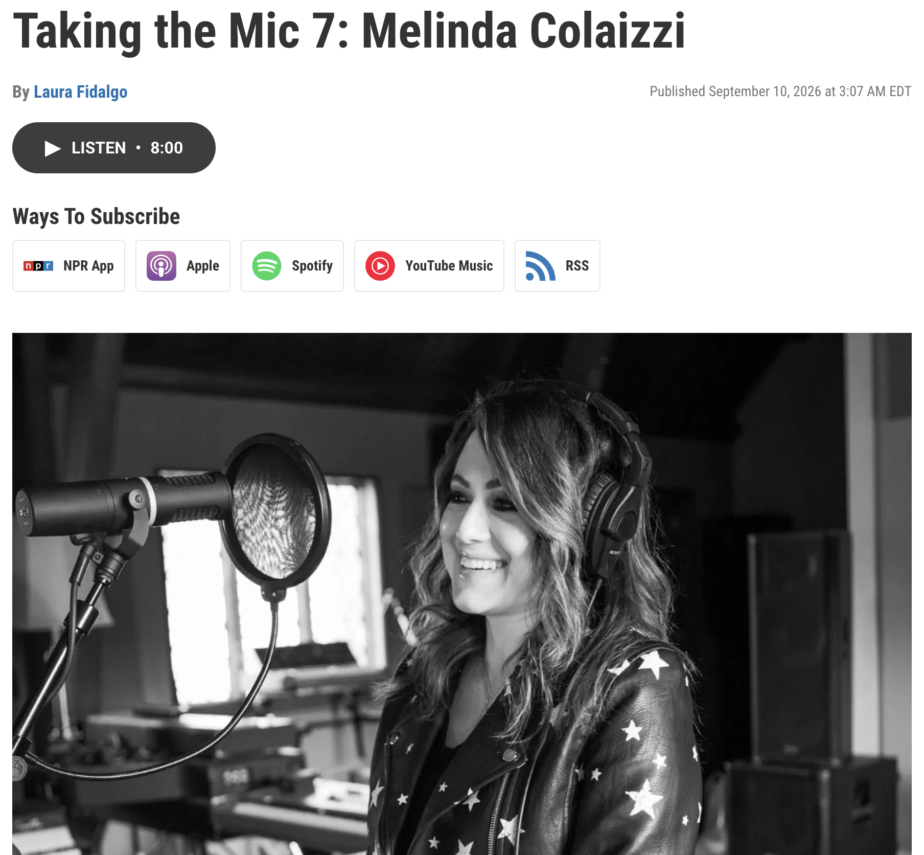 Women Who Rock Founder Melinda Colaizzi Featured in WESA’s “Taking the Mic” Series