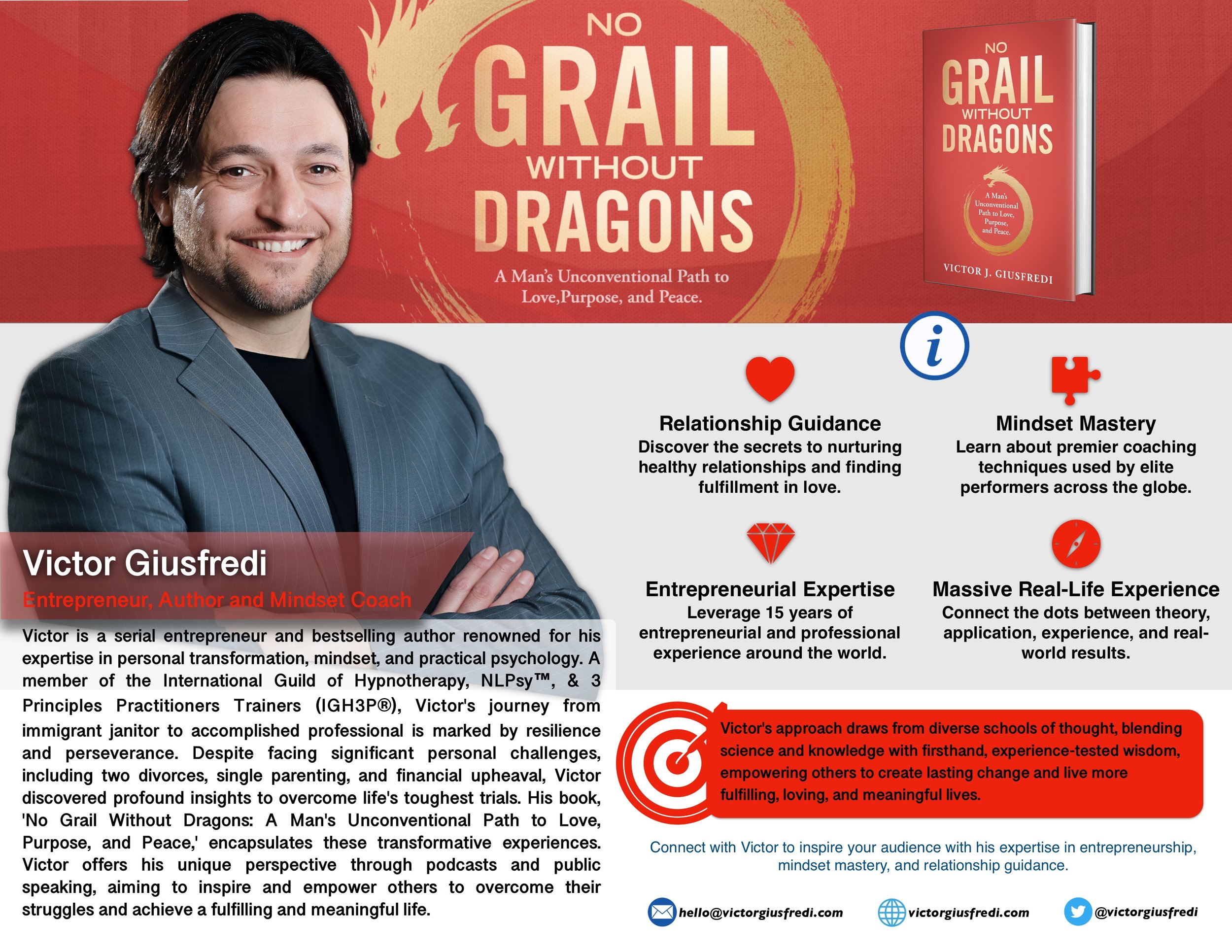 Victor Giusfredi Author Media Kit