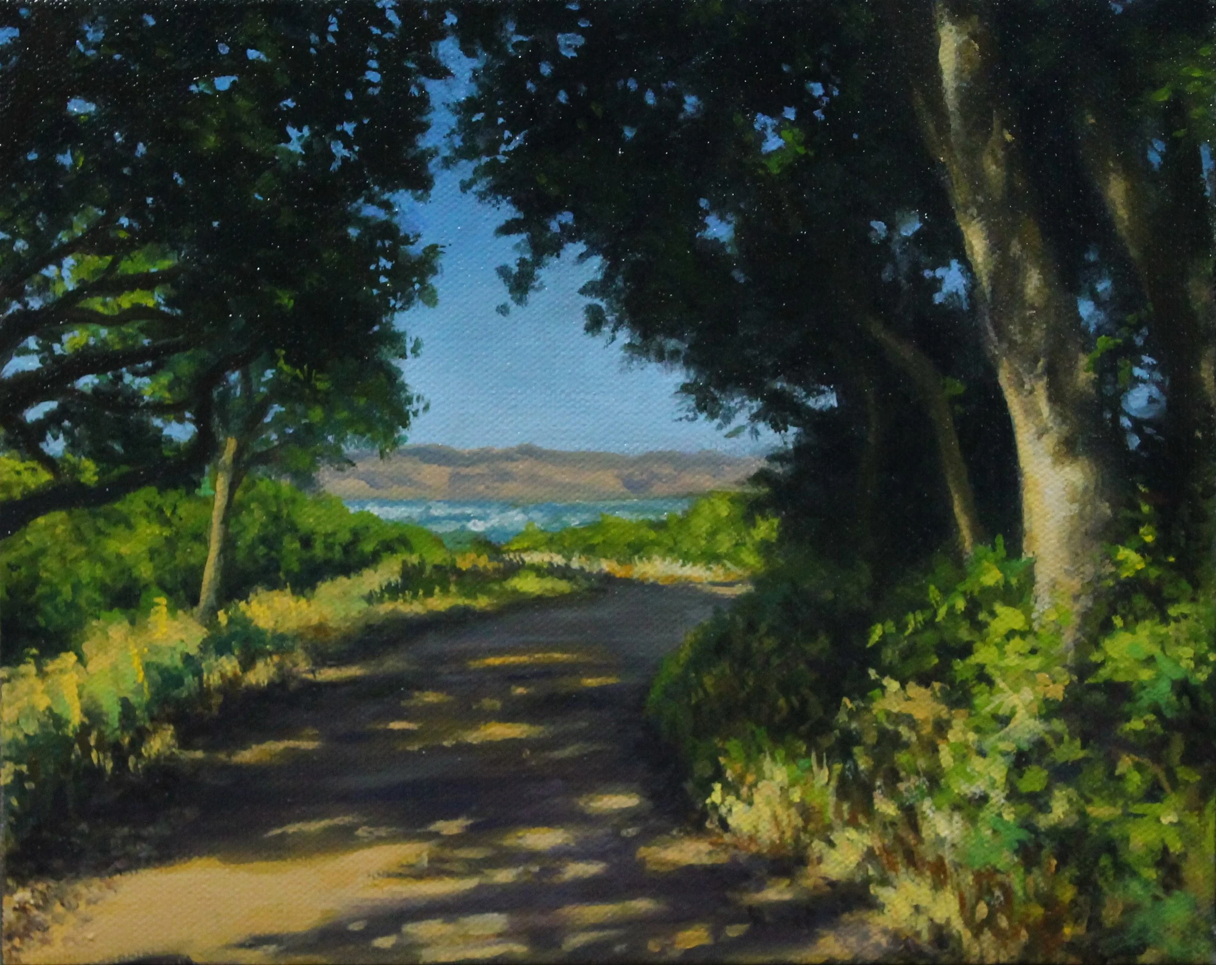 The Hiking Trail, Oil, 8x10
