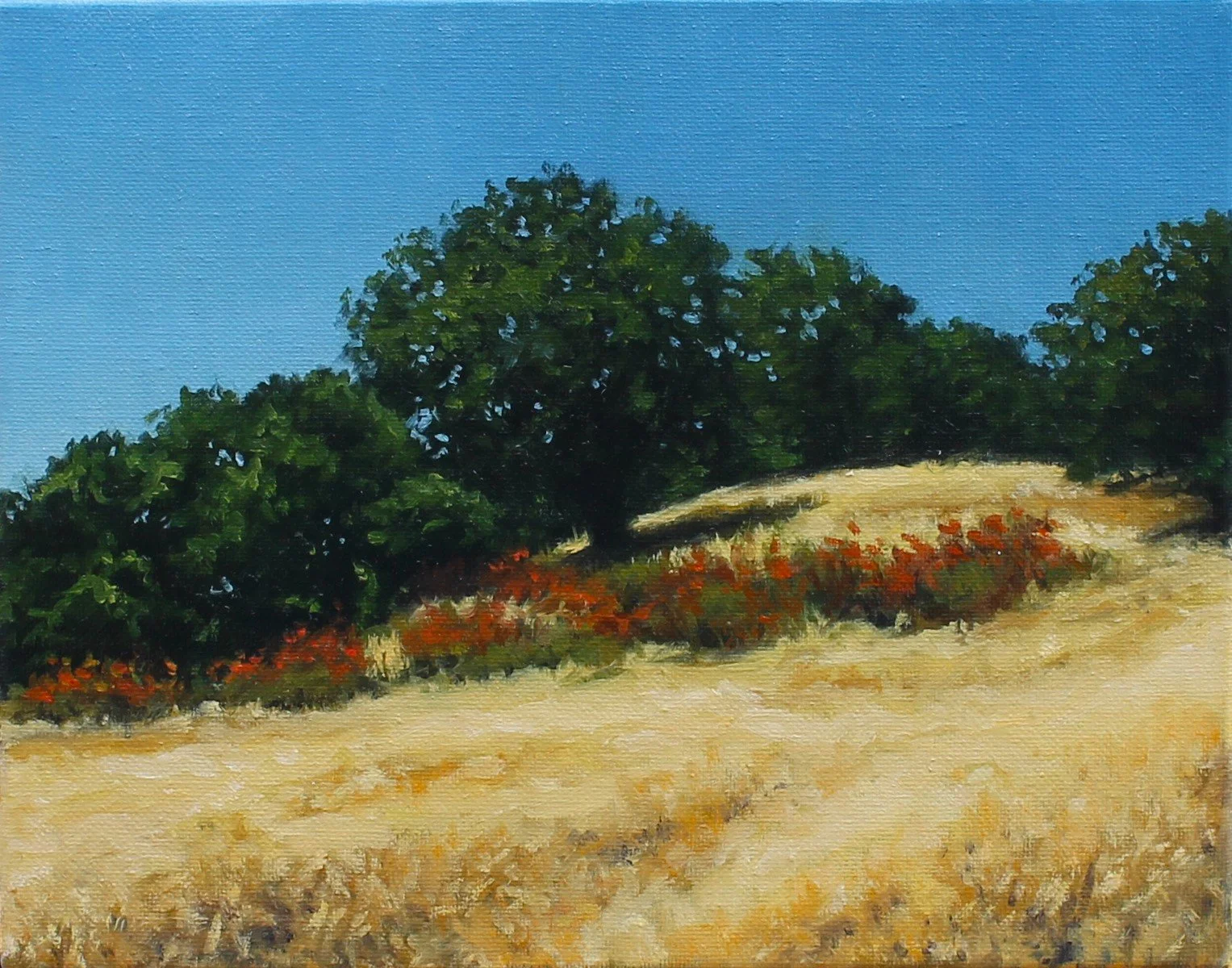 Golden Foothills, Oil, 8x10