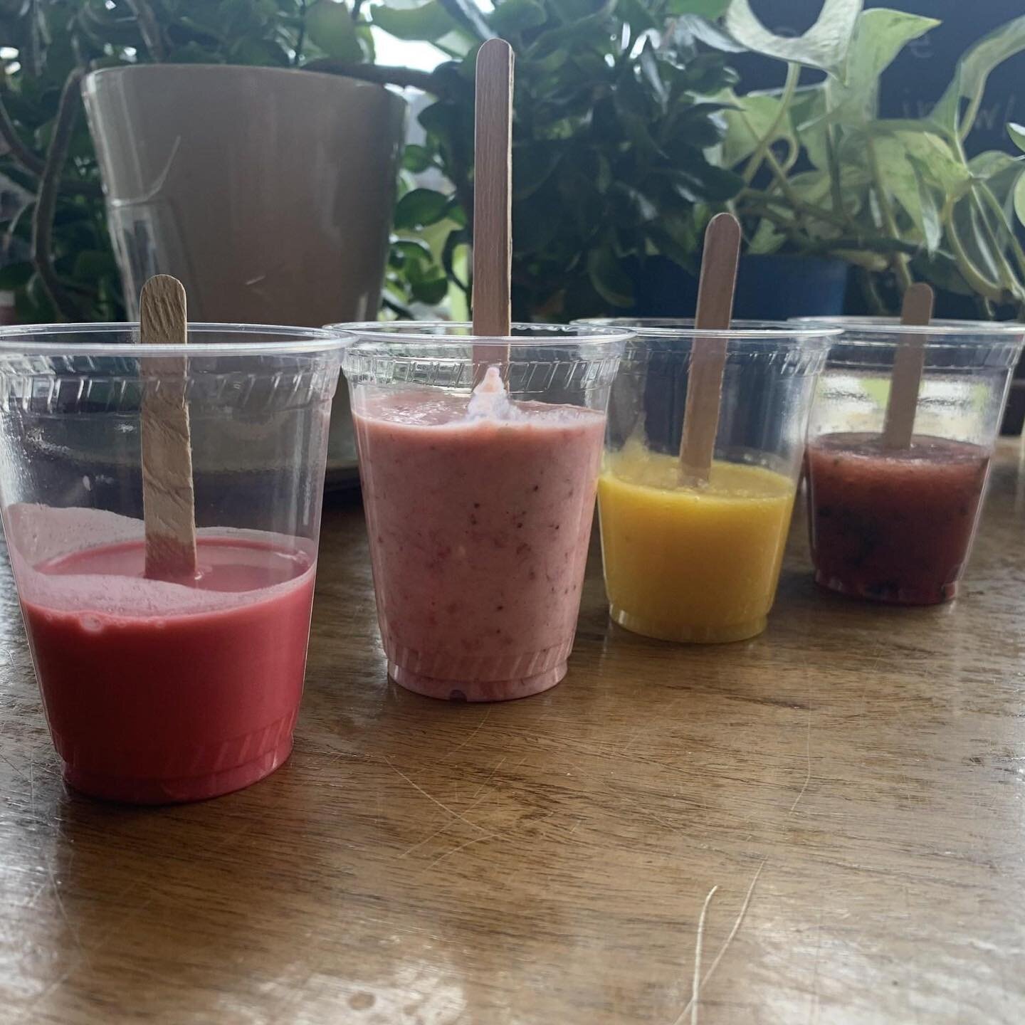 Need some refreshment this afternoon? Come into the Caf&eacute; to try one of our High School volunteer's homemade popsicles! 

Choose from four flavors: Hibiscus Refresher, Strawberry Cheesecake, Mango Lime &amp; Taj&iacute;n, and Watermelon Splash!