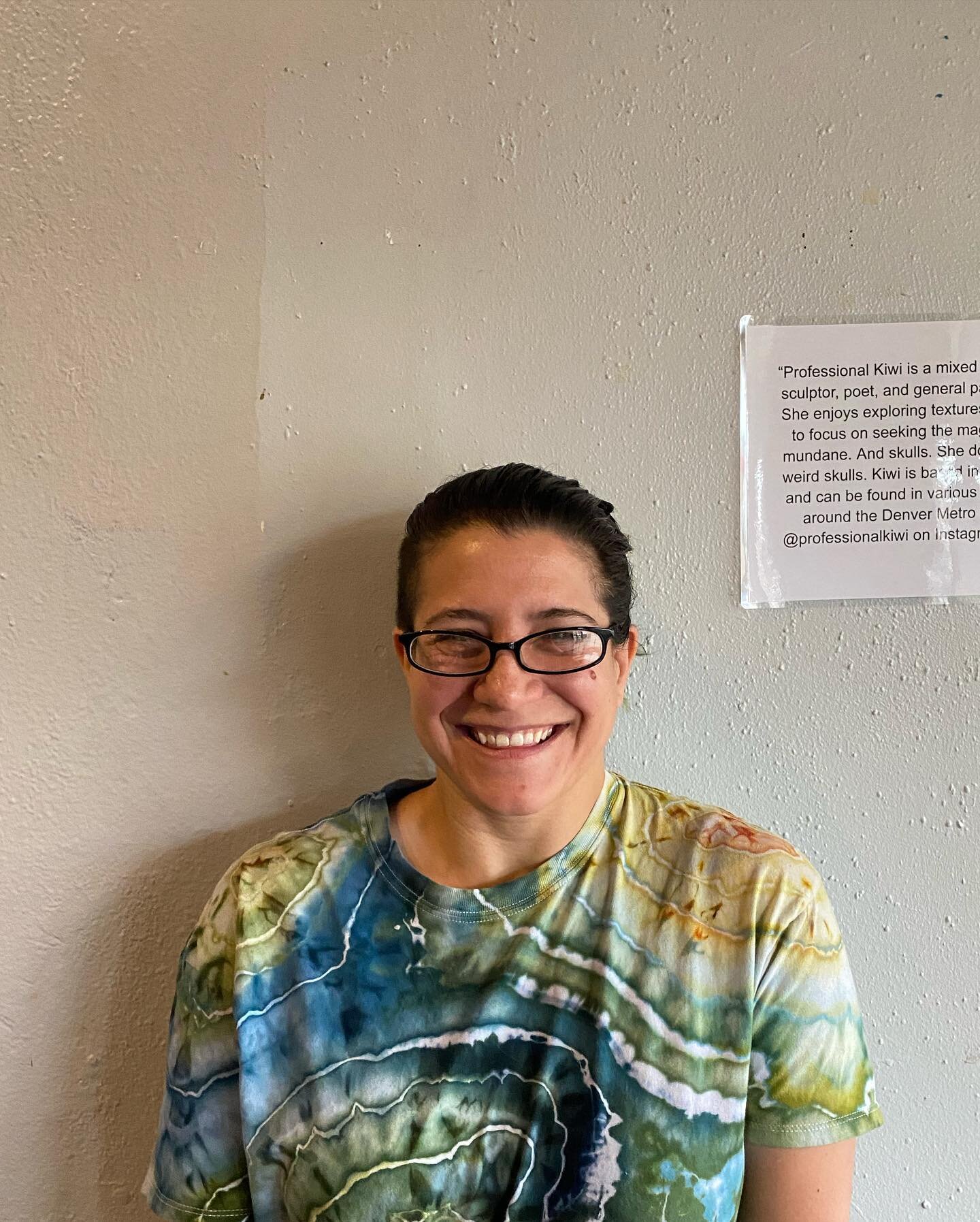 Say hello to our May Artist of the Month - Professional Kiwi! She describes herself as a &ldquo;mixed media artist, sculptor, and poet who enjoys exploring textures, and tends to focus on seeking the magical in the mundane.&rdquo; 

Stop by the cafe 