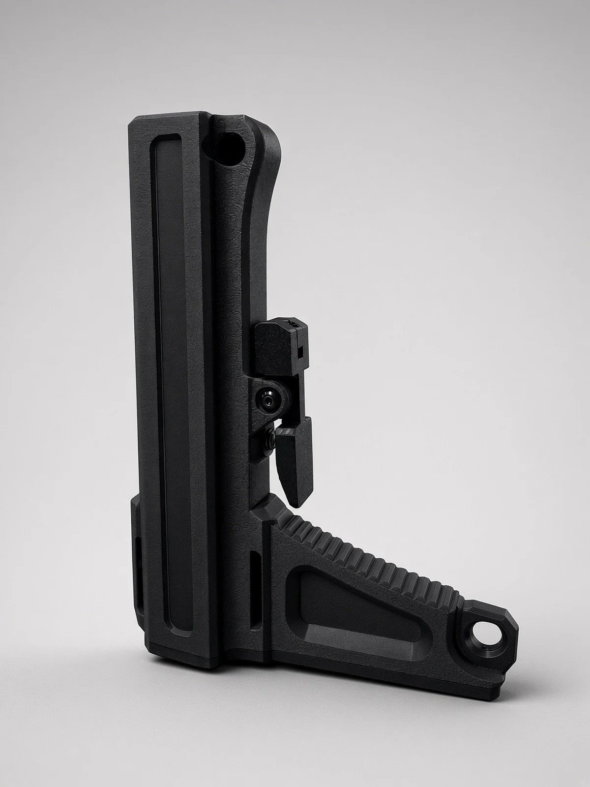 Pathfinder V1 AR15 Buttstock Black Tilted Up.jpeg
