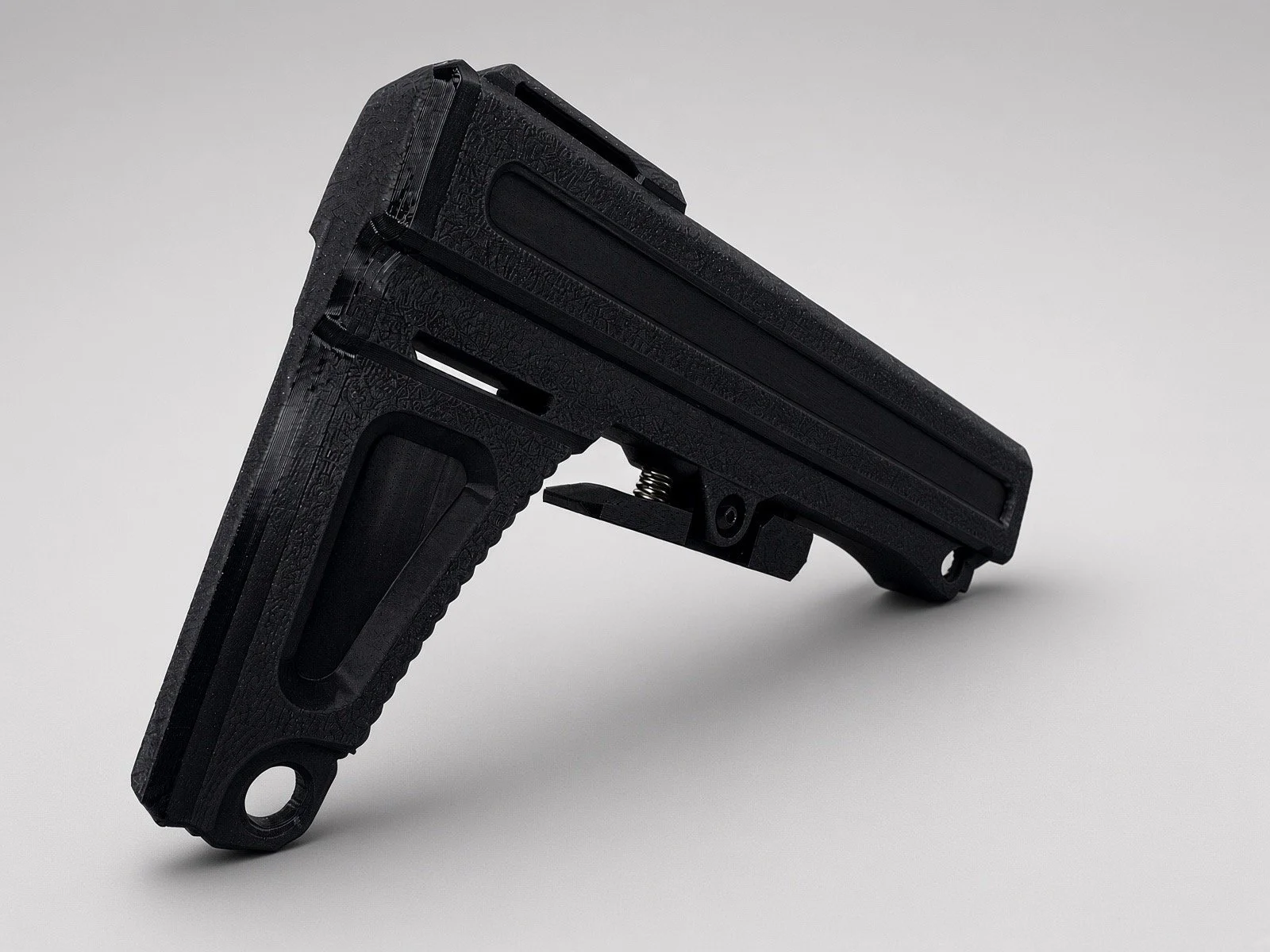 Pathfinder V1 AR15 Buttstock Black Rear View.jpeg