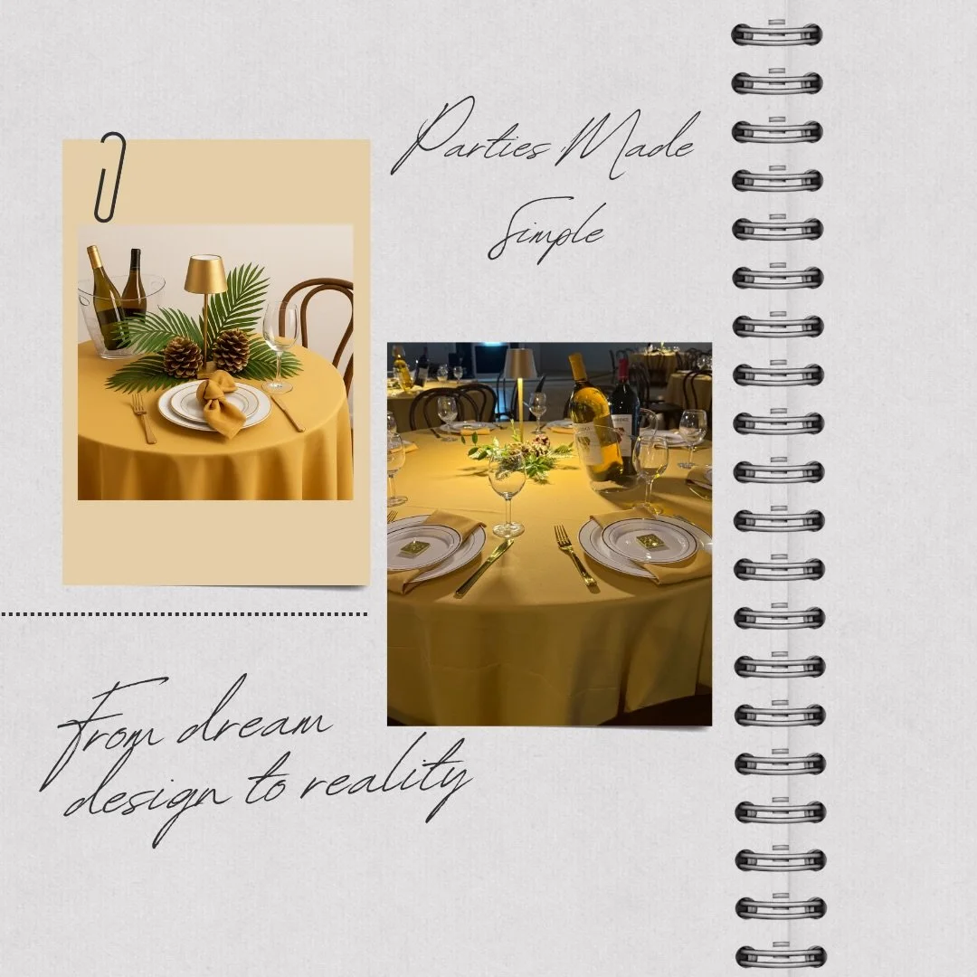 Every great event starts with a vision. 
From sketches and mockups to the final details, we bring your ideas to life.