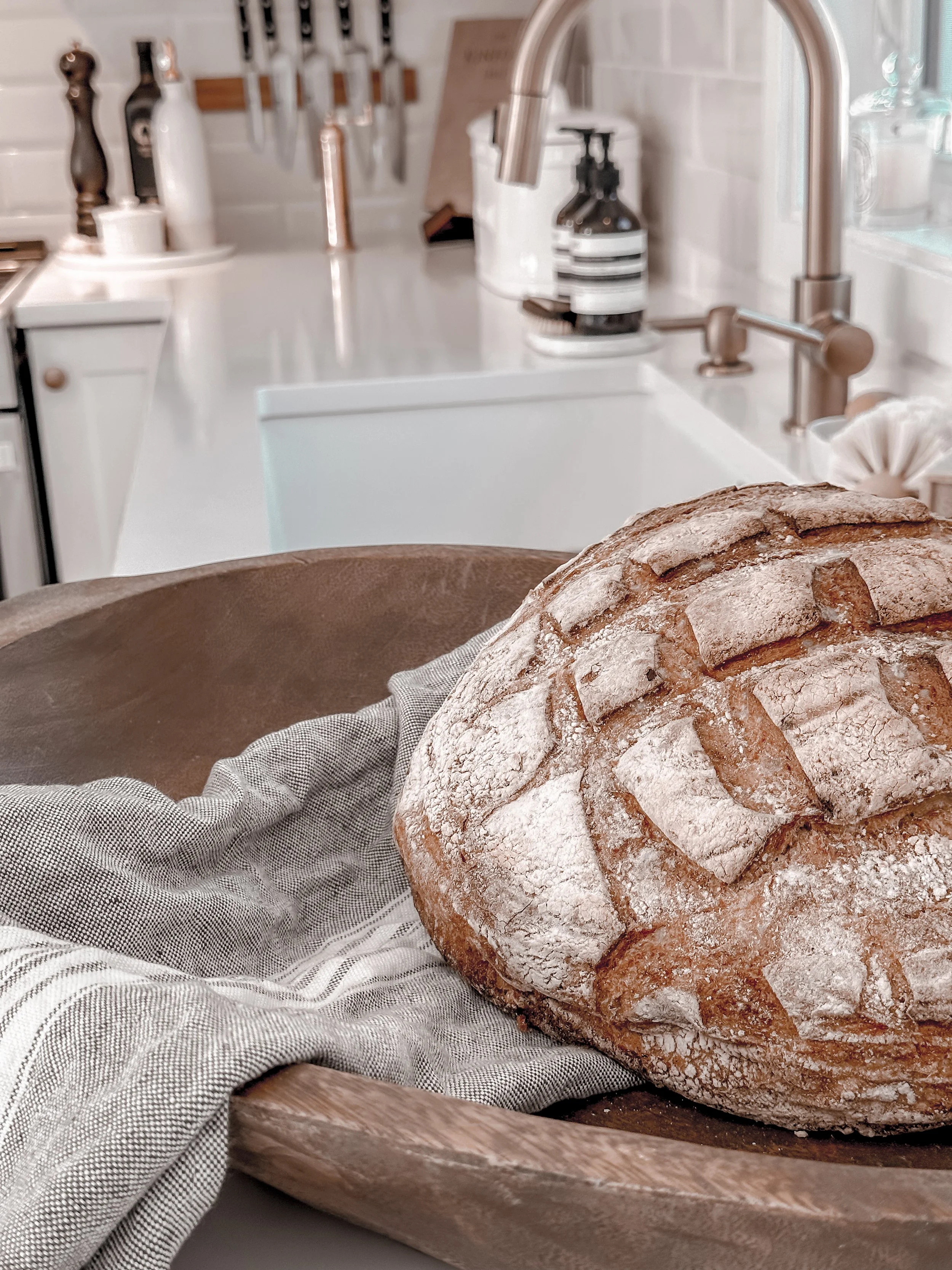 AFTER | New Moen faucet and Blanco sink