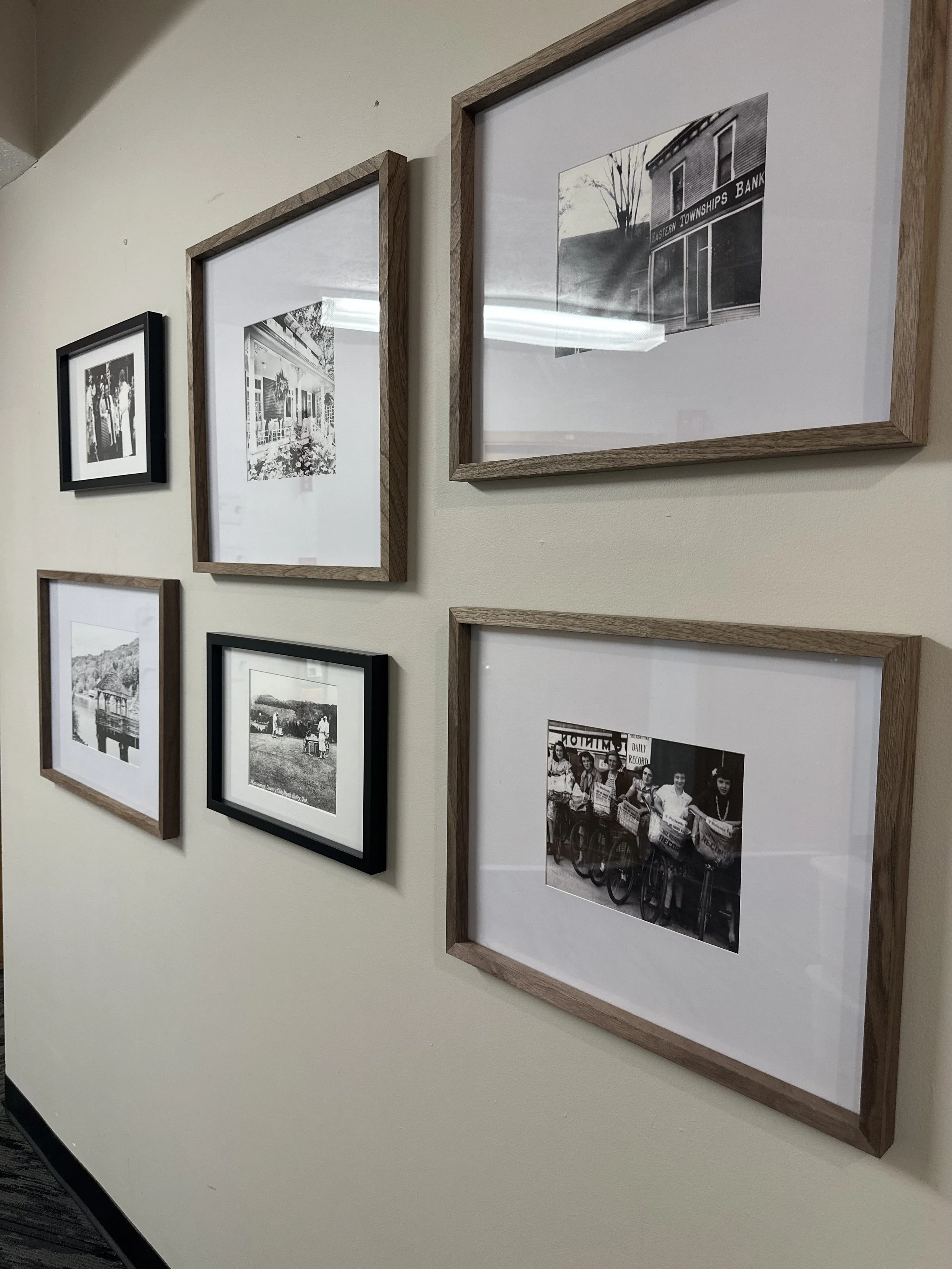 AFTER - Reception Hallway (vintage gallery wall of Townships history