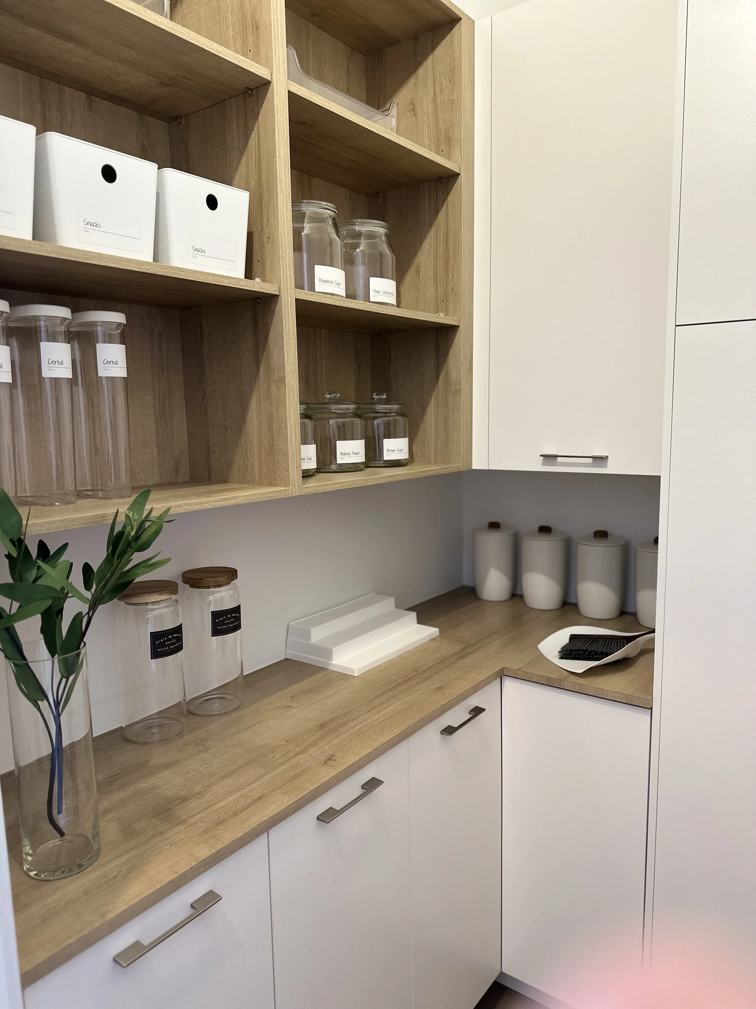 AFTER - pantry refreshed & organized