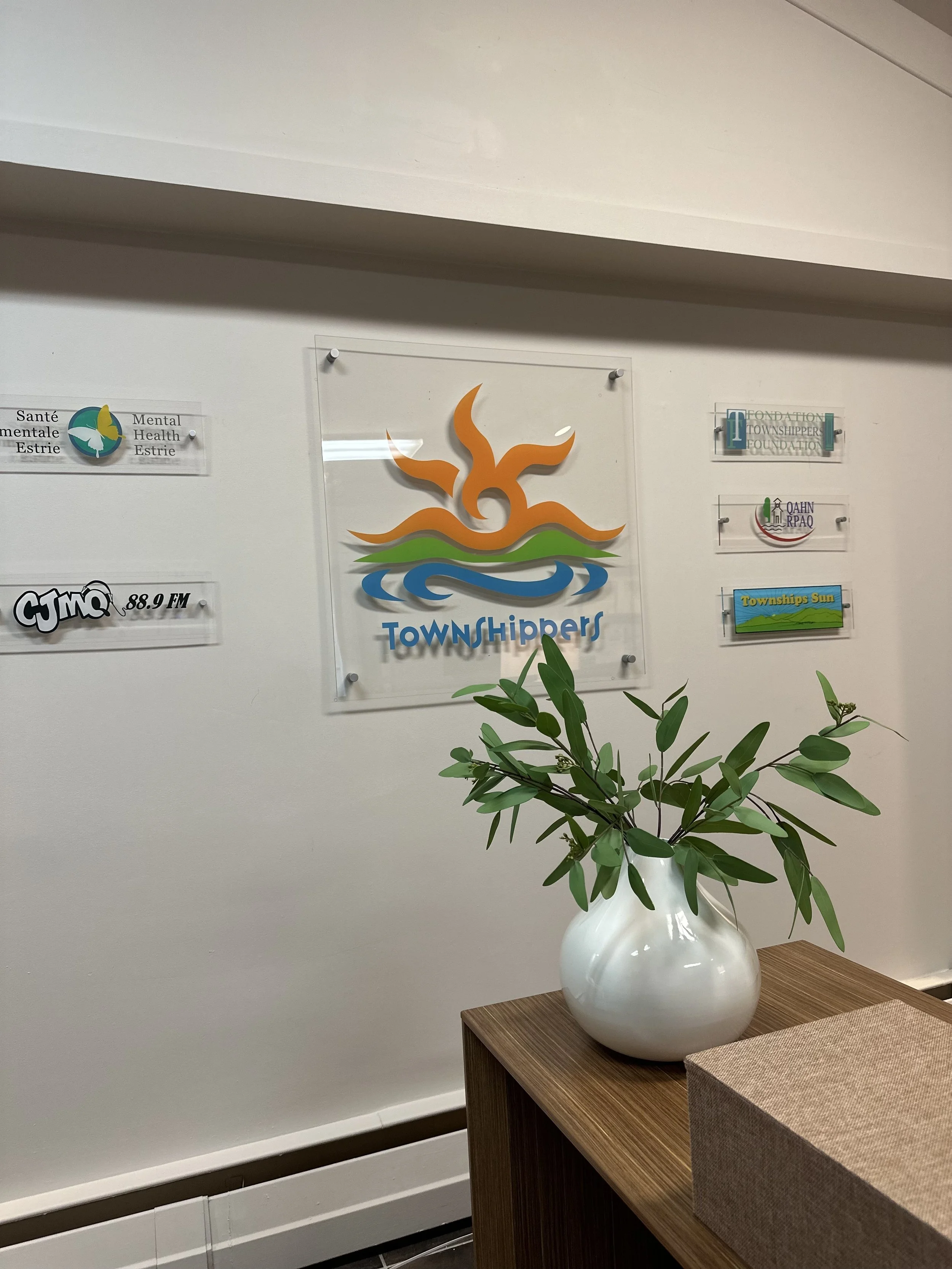 AFTER - Reception (new logos for all associations in building)